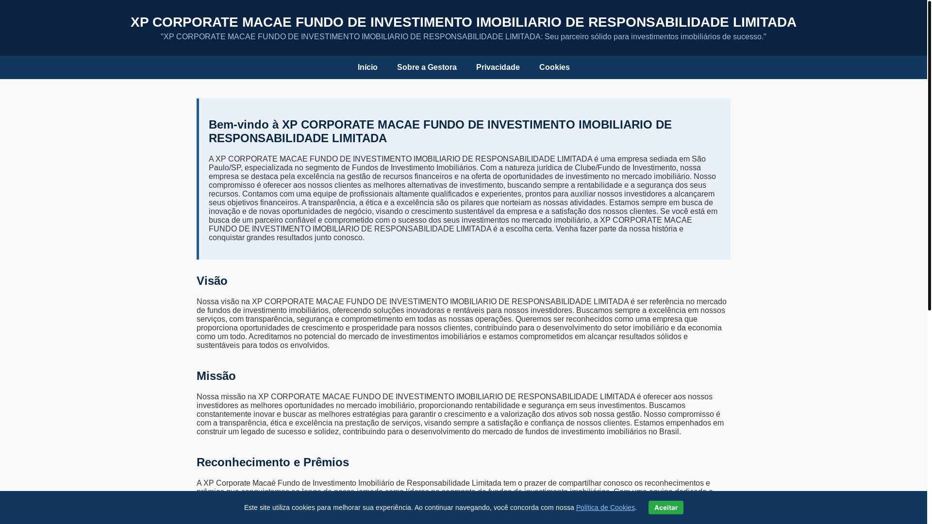 website screenshot of https://fiiportalmacaeinvest.fun/