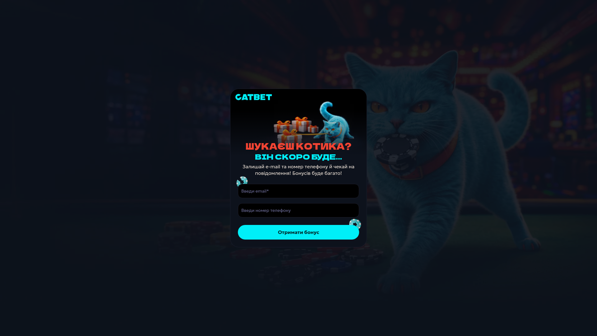 website screenshot of https://cat-bet.kyiv.ua