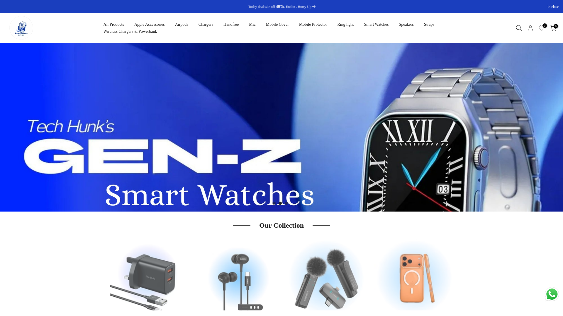 website screenshot of https://lalamamraizmobileshop.com/