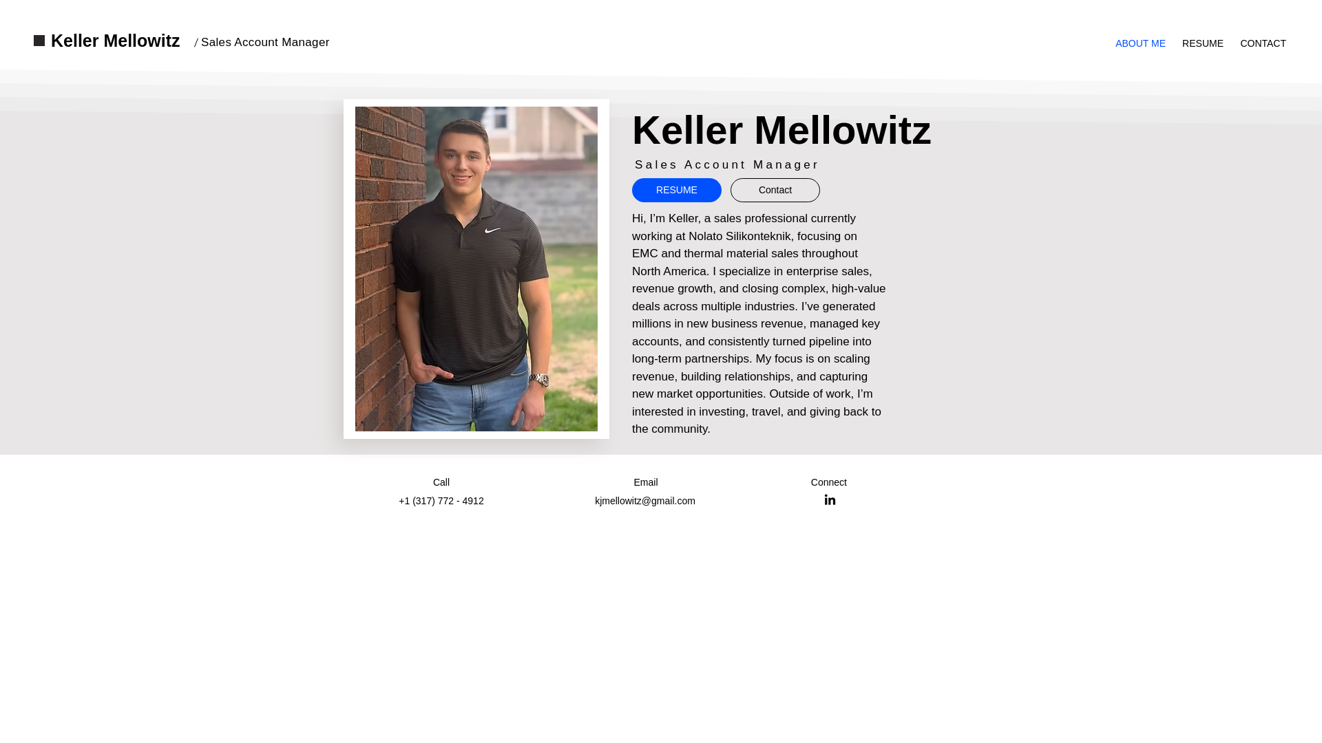 website screenshot of https://kellermellowitz.info/