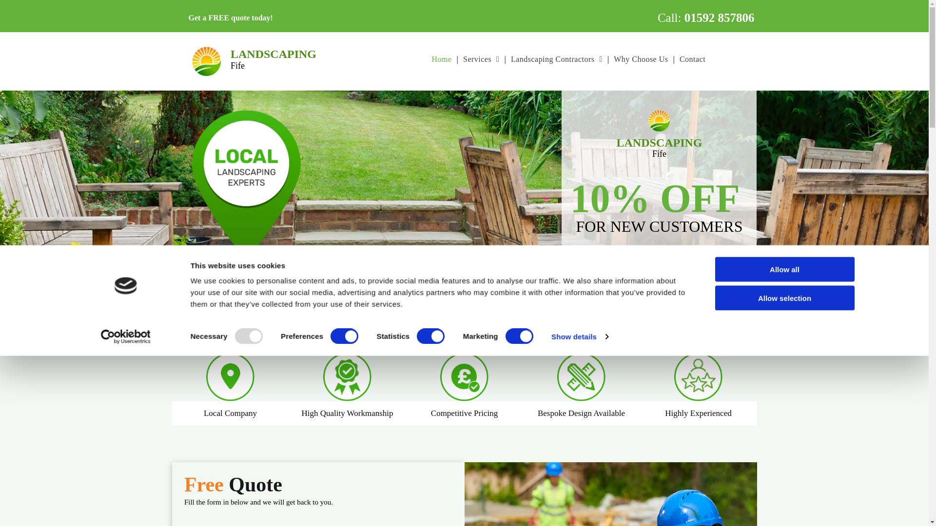 website screenshot of https://vllandscapingfife.co.uk/