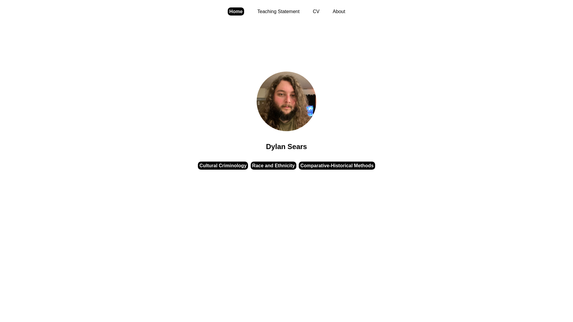 website screenshot of https://dylan-sears-personal.pages.dev/
