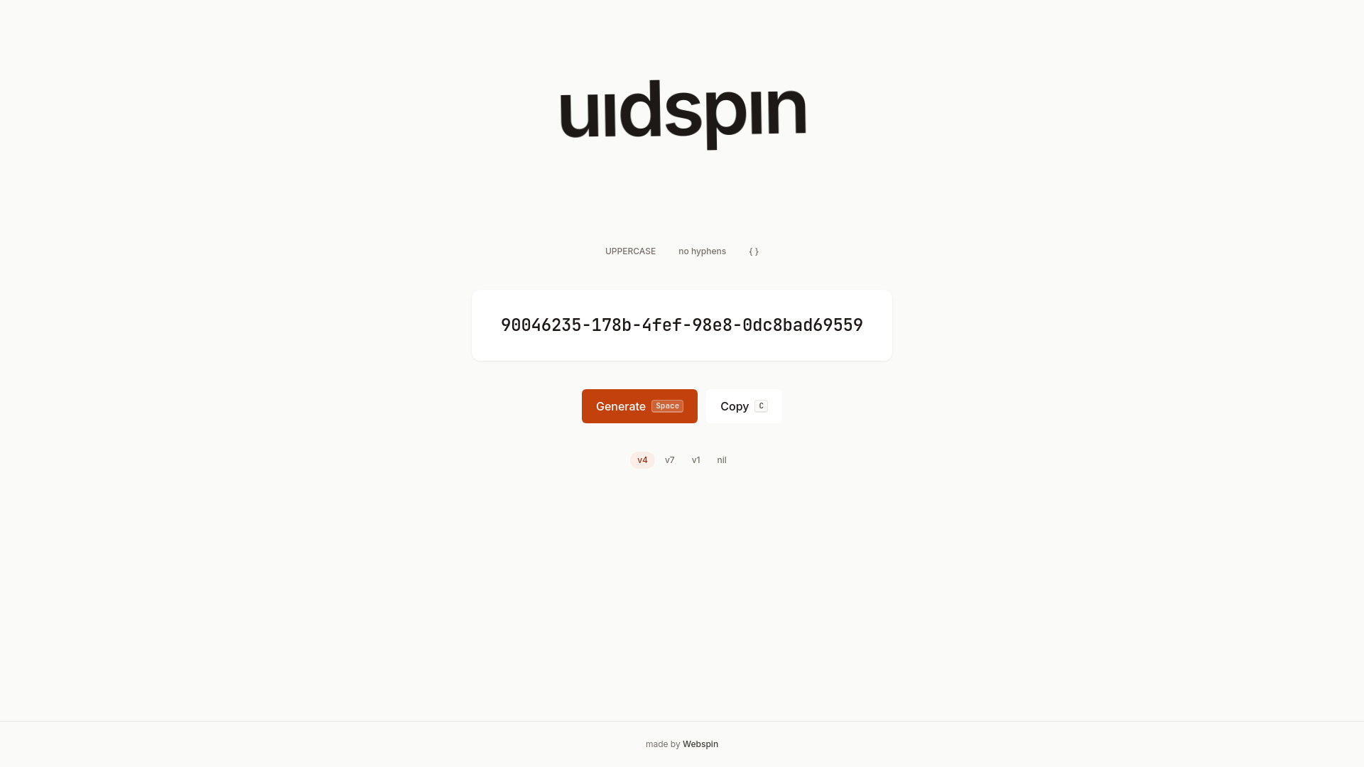 website screenshot of https://uidspin.dev/