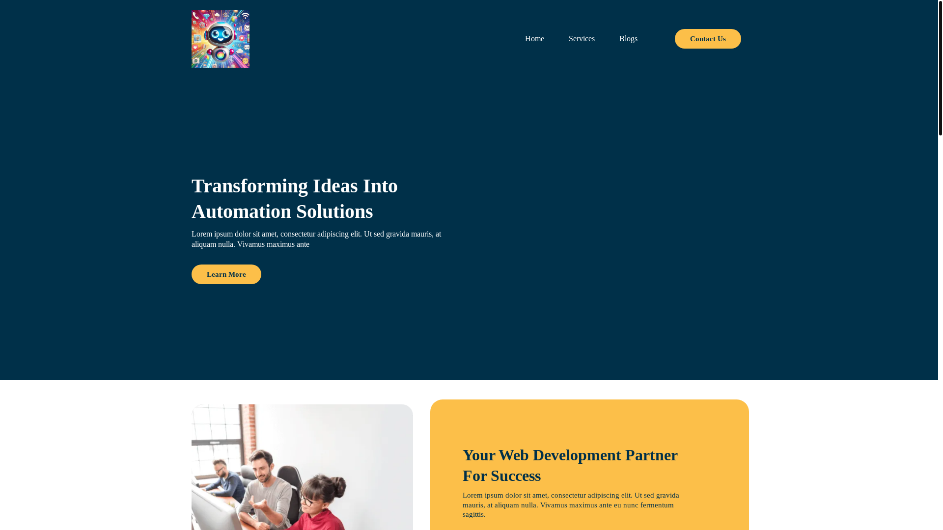website screenshot of https://getaiemployee.ch/