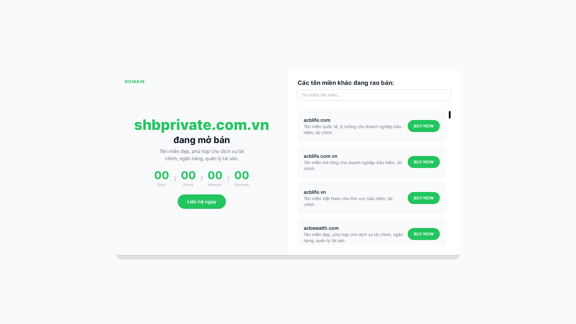 website screenshot of https://shbprivate.com.vn/