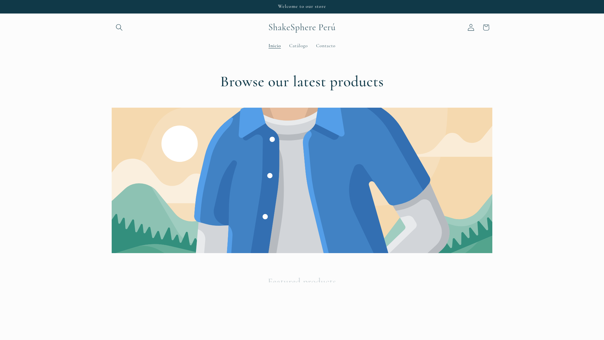 website screenshot of https://shakesphere.pe/