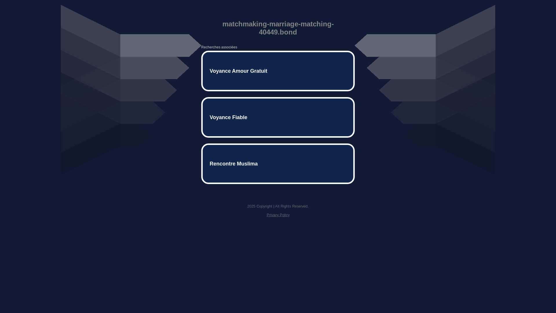 website screenshot of https://matchmaking-marriage-matching-40449.bond/