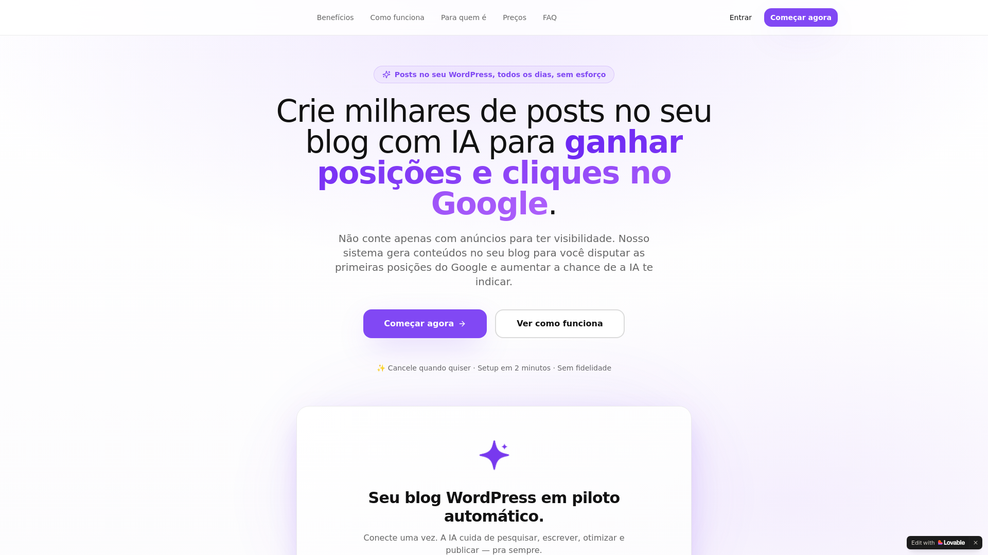 website screenshot of https://conteudoautomatico.com/