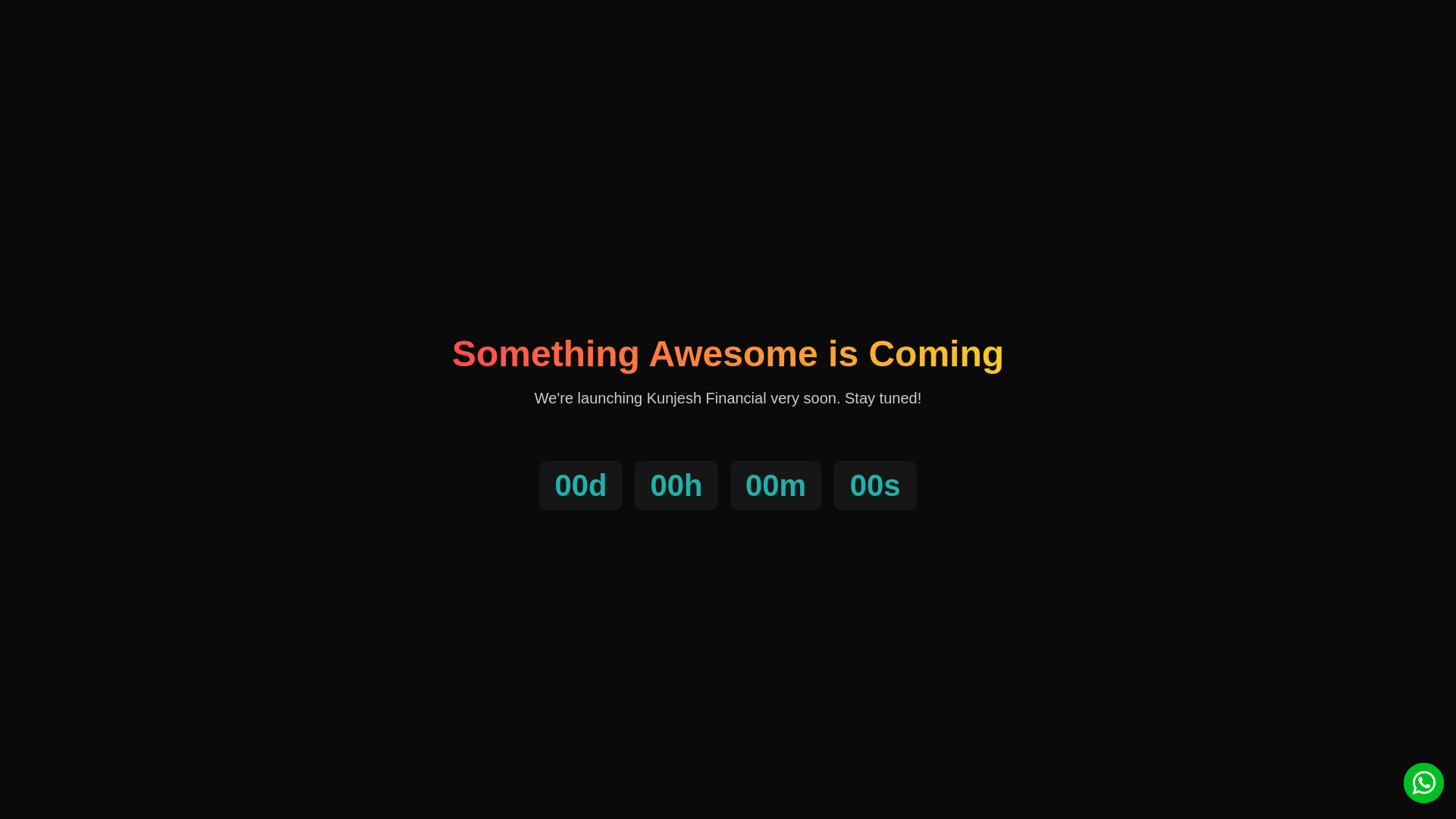 website screenshot of https://kunjeshfinancial.com/