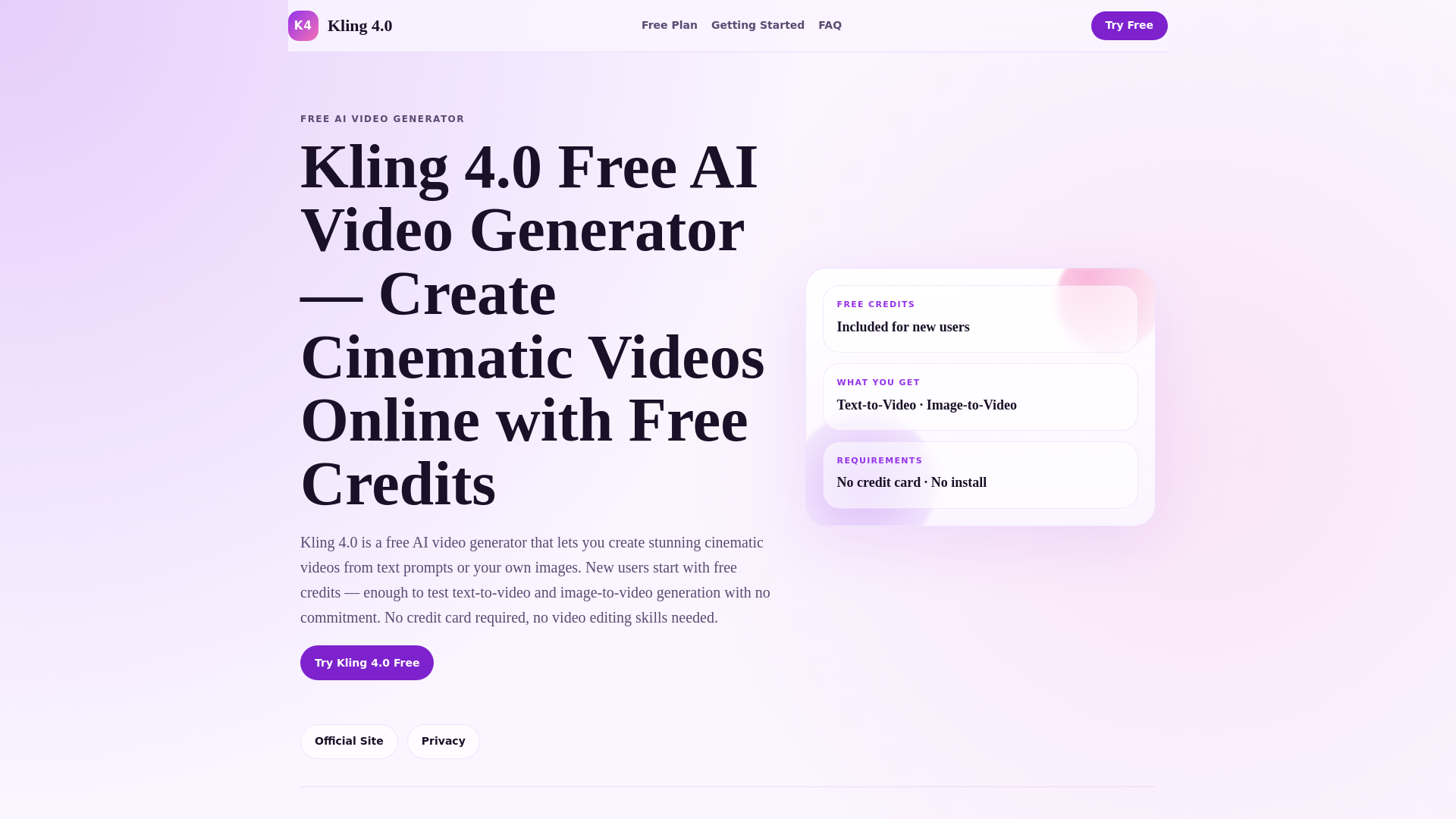 website screenshot of https://kling-4-com-org.pages.dev/