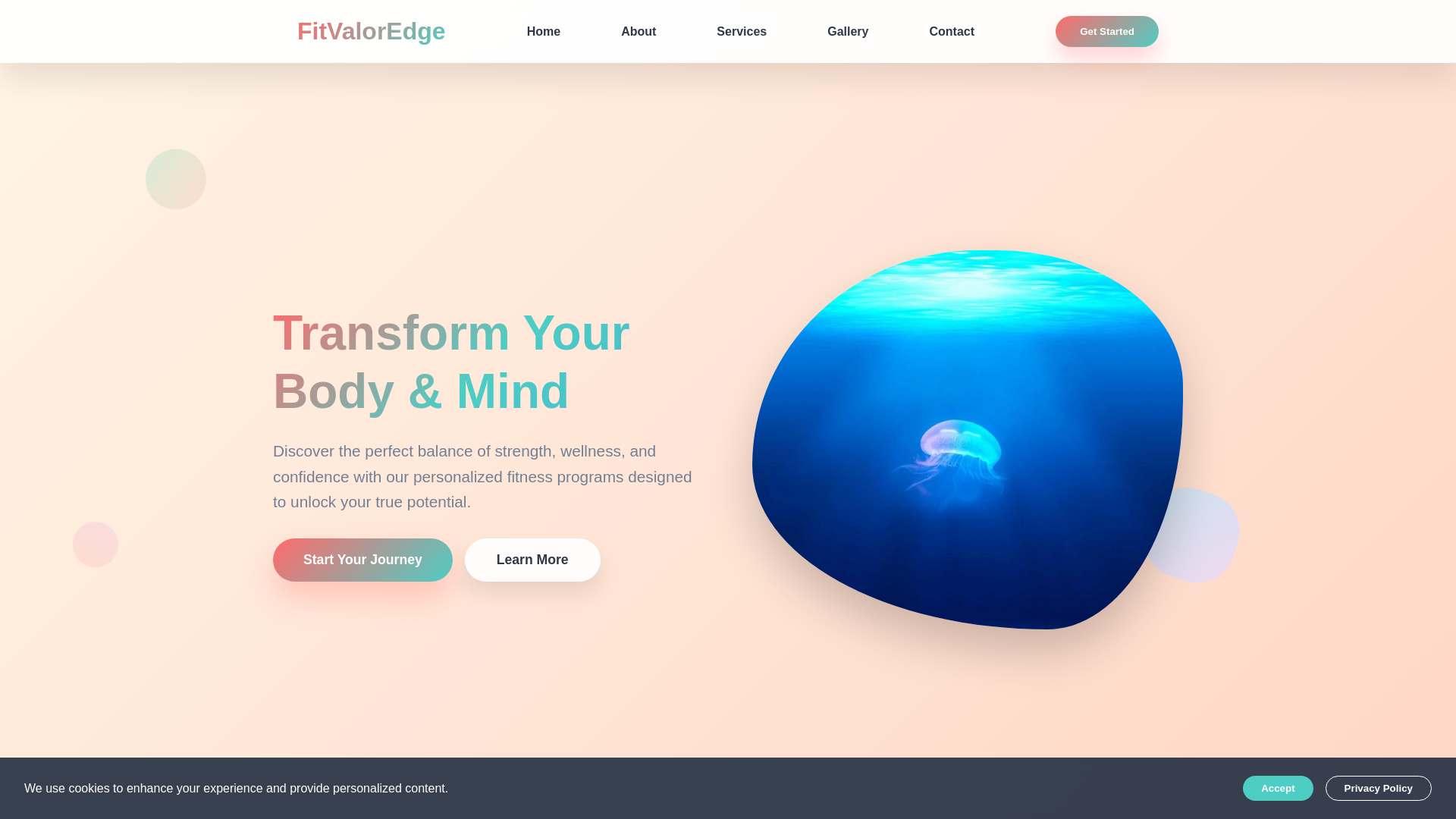 website screenshot of https://fitvaloredge.shop/