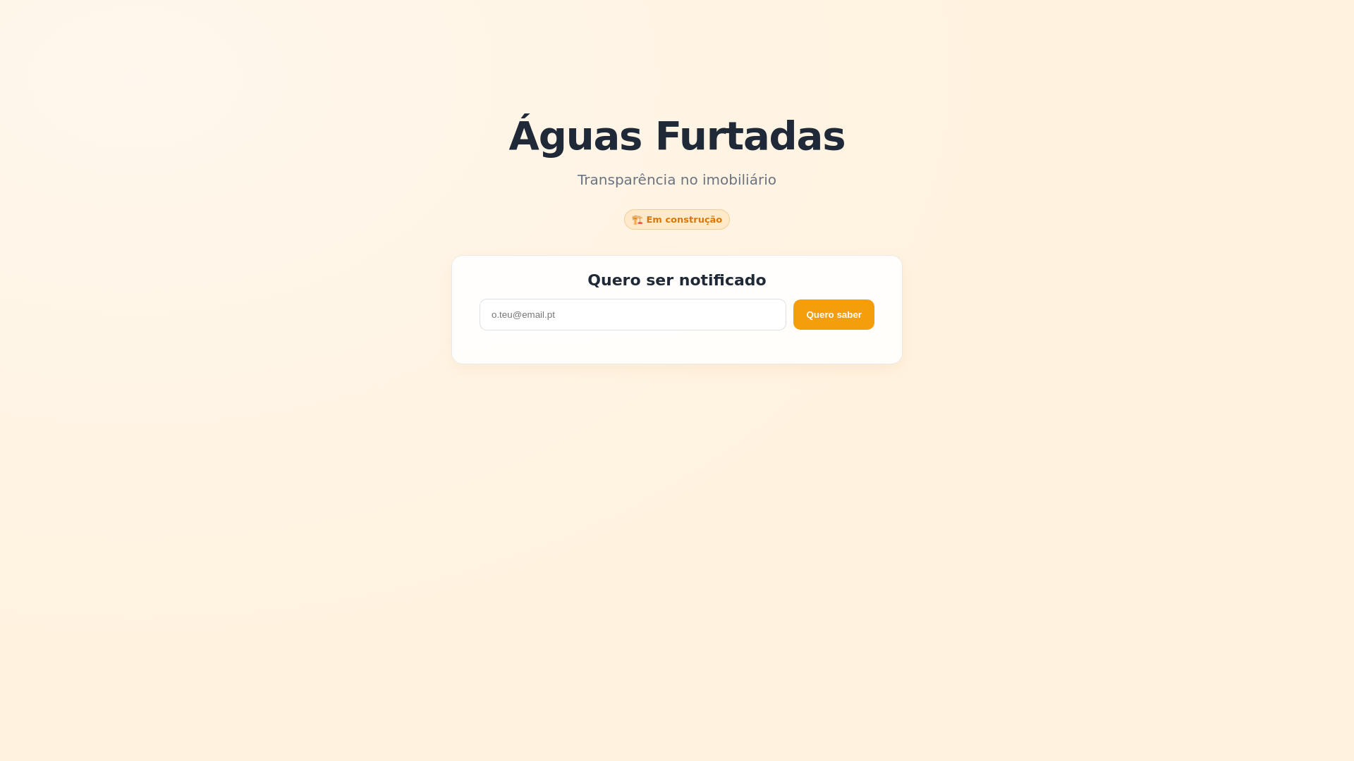 website screenshot of https://aguasfurtadas-pt.pages.dev/