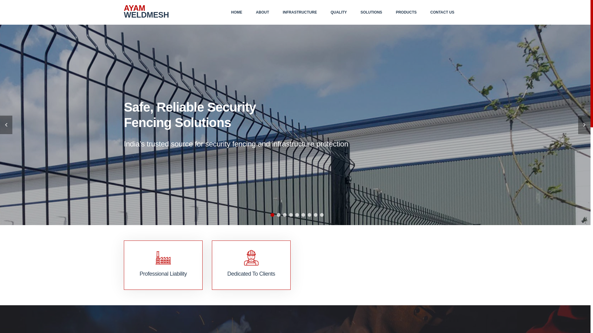 website screenshot of https://3dfence.in/
