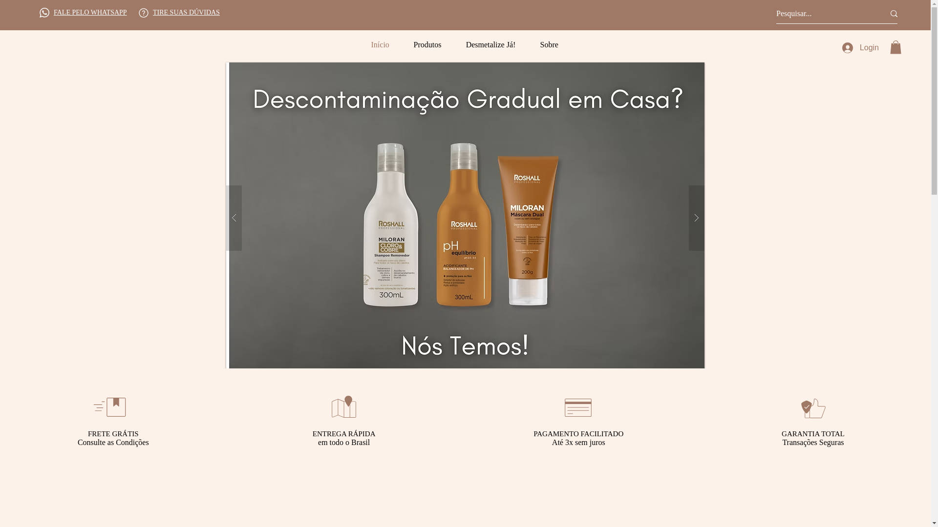 website screenshot of https://desmetalizacao.com.br/