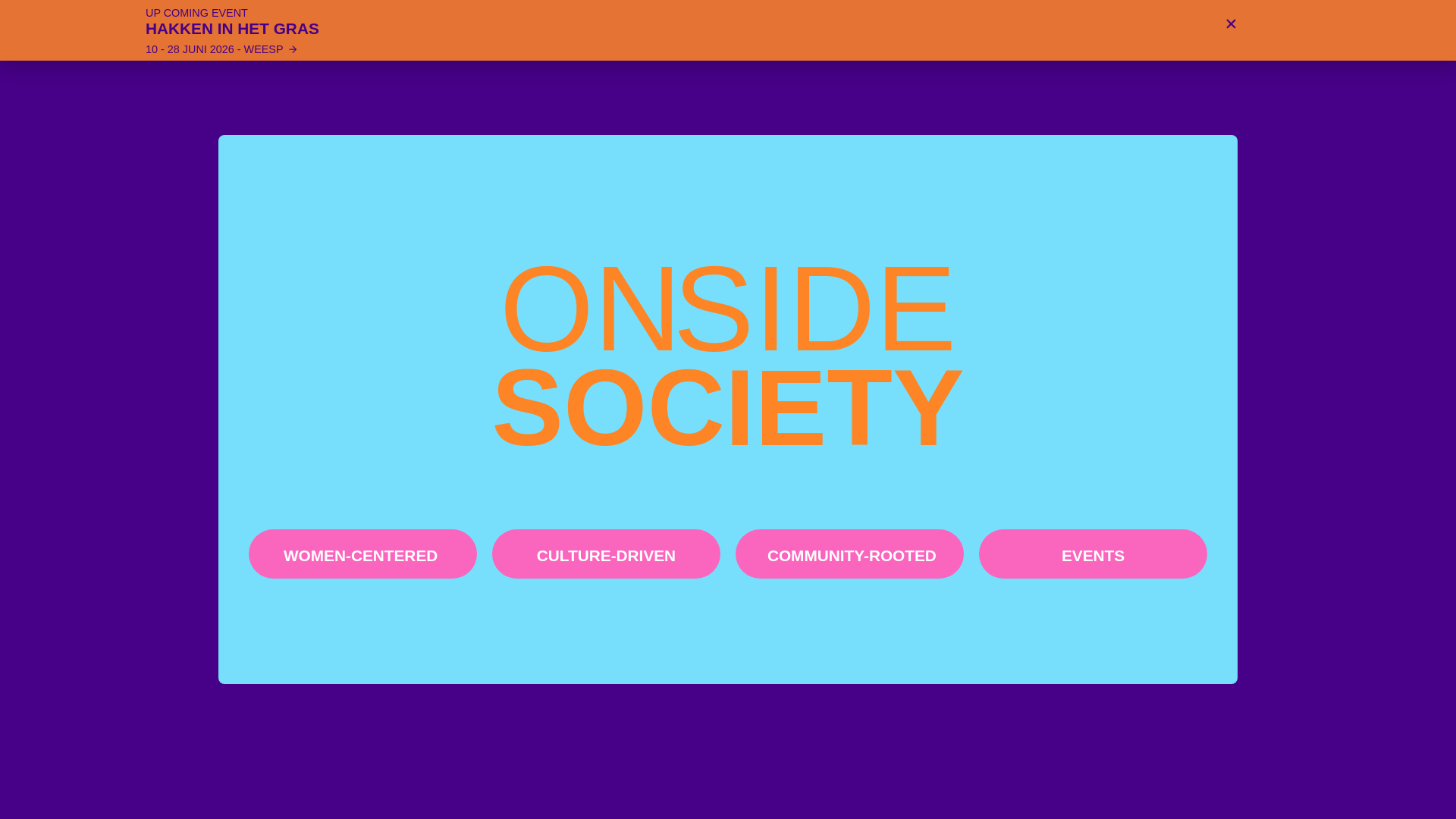 website screenshot of https://onside-society.com