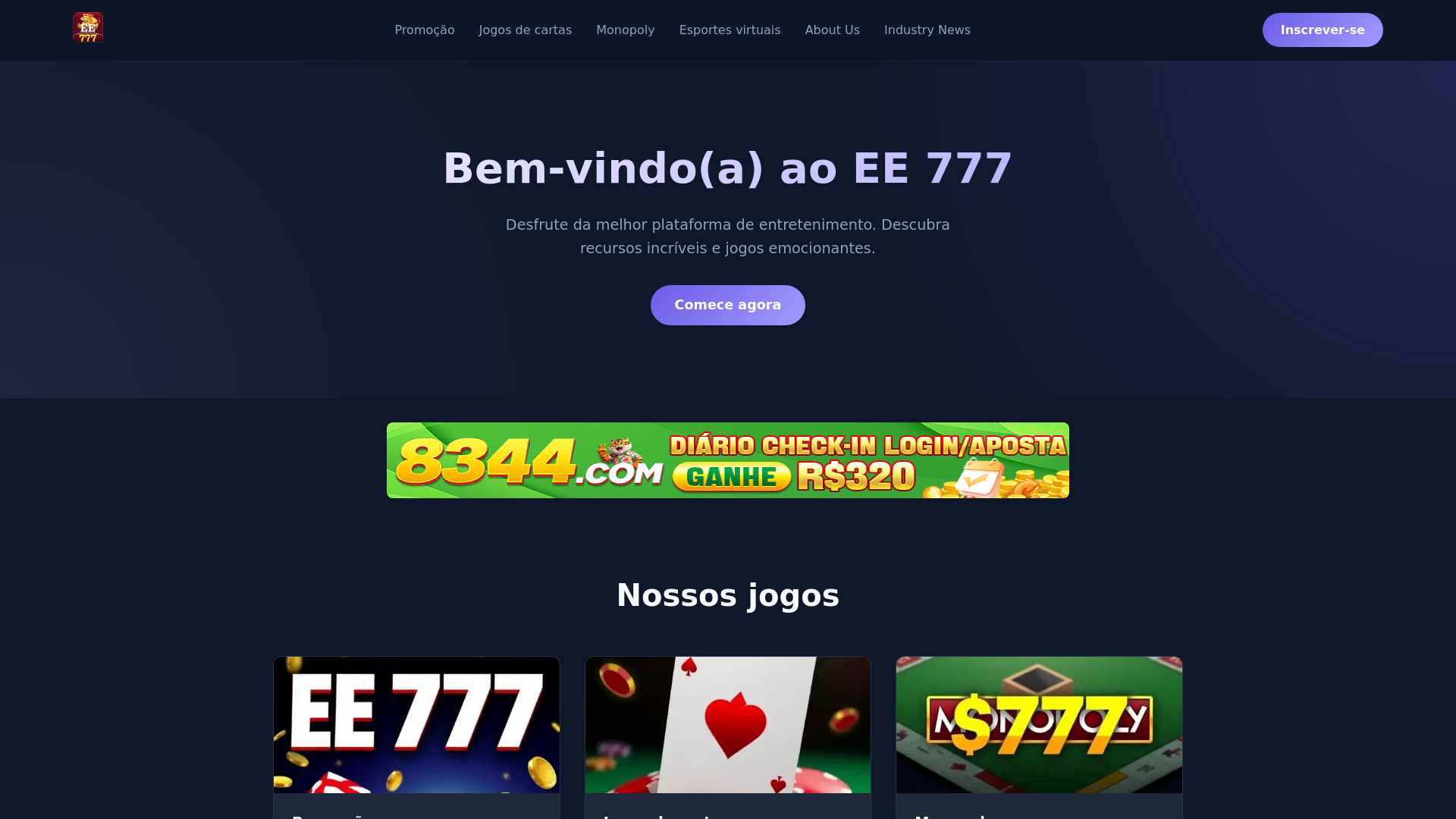 website screenshot of https://vee777.com/