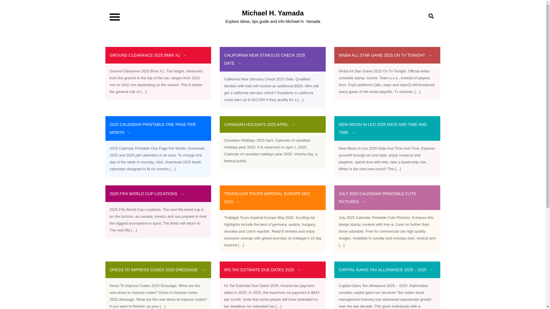 website screenshot of https://michaelhyamada-2q1.pages.dev/