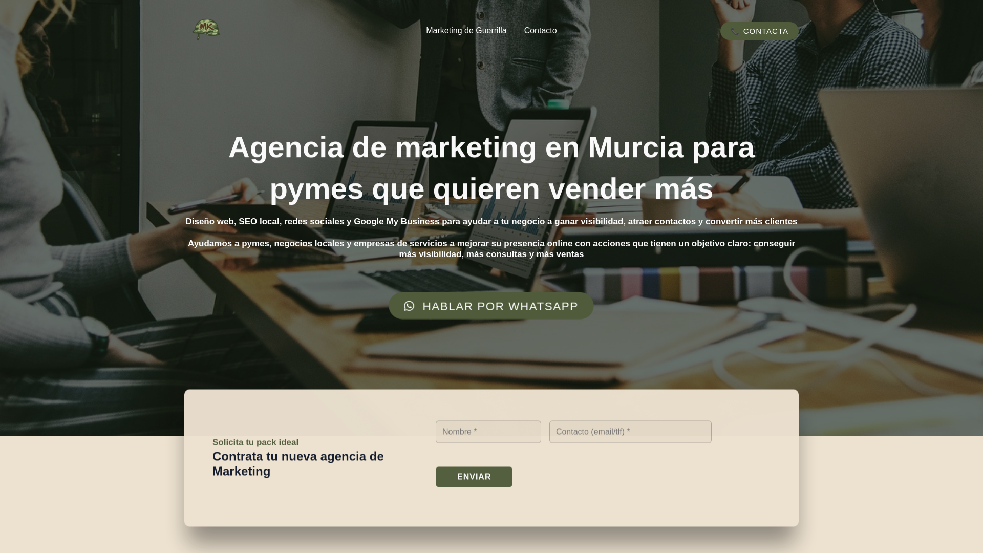 website screenshot of https://marketingdeguerrilla.online
