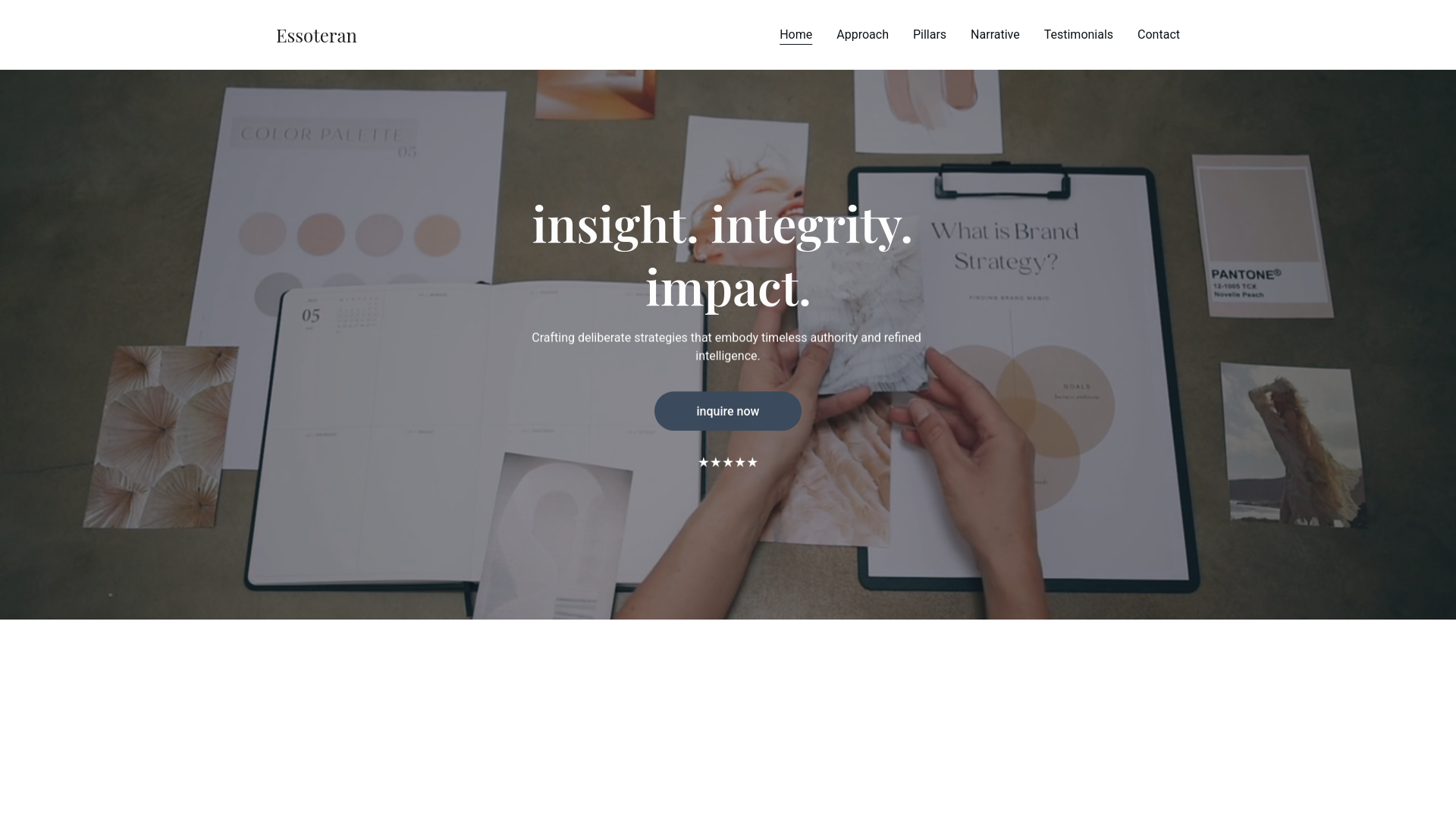 website screenshot of https://essoteran.com