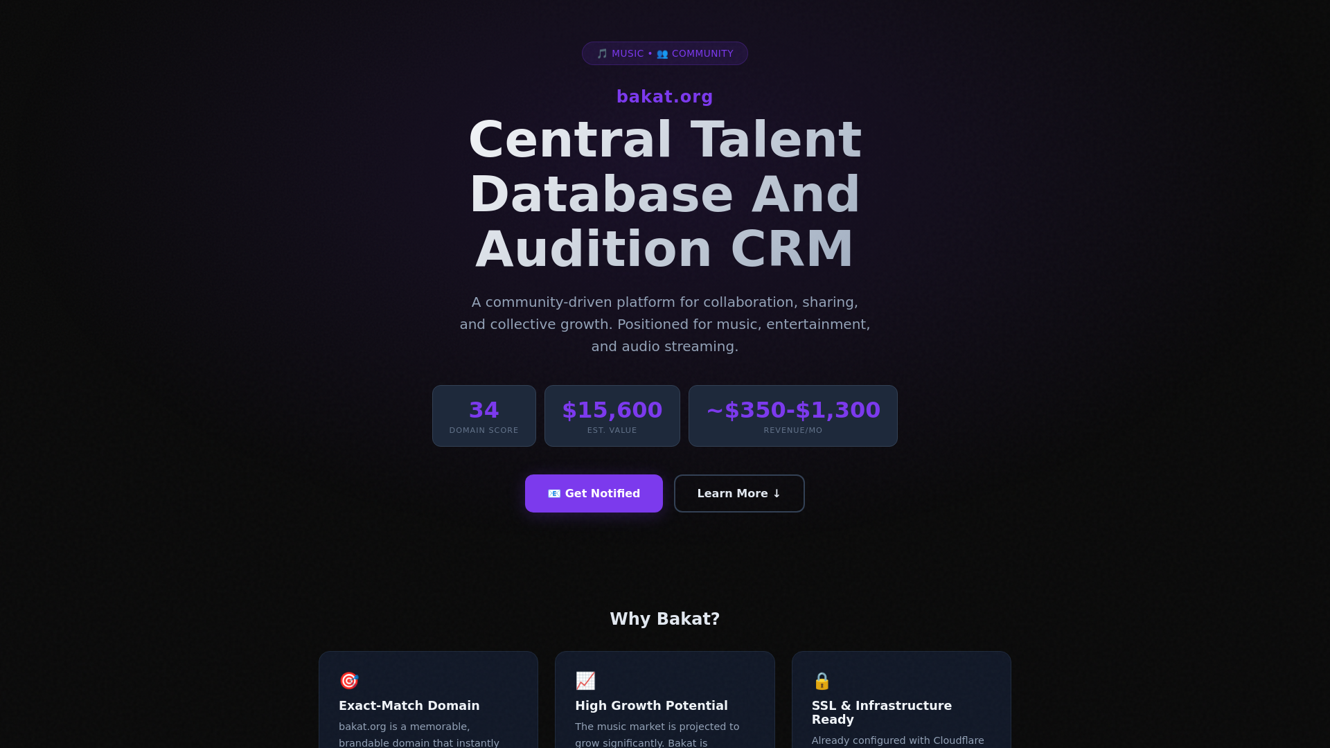 website screenshot of https://bakat.org/