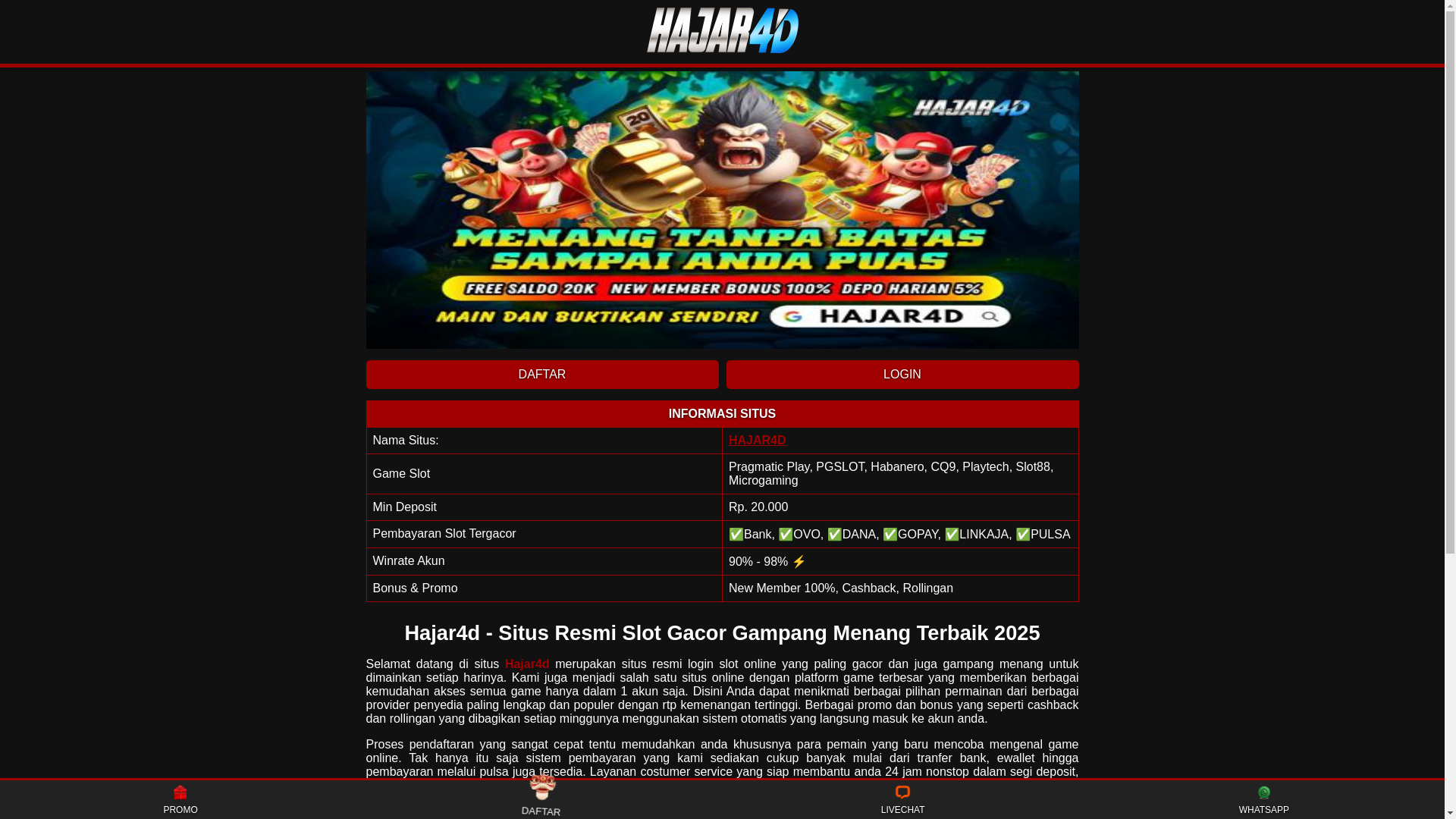 website screenshot of https://hajarbro-amp4d.pages.dev/