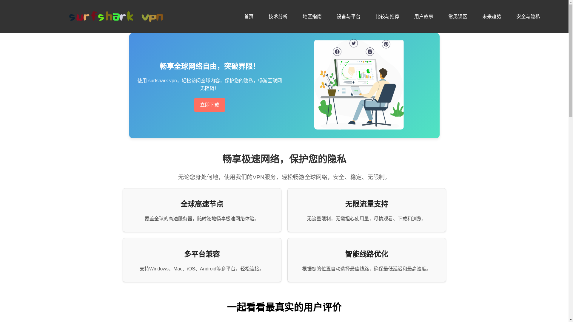 website screenshot of https://b2-surfshark-vpn.com/