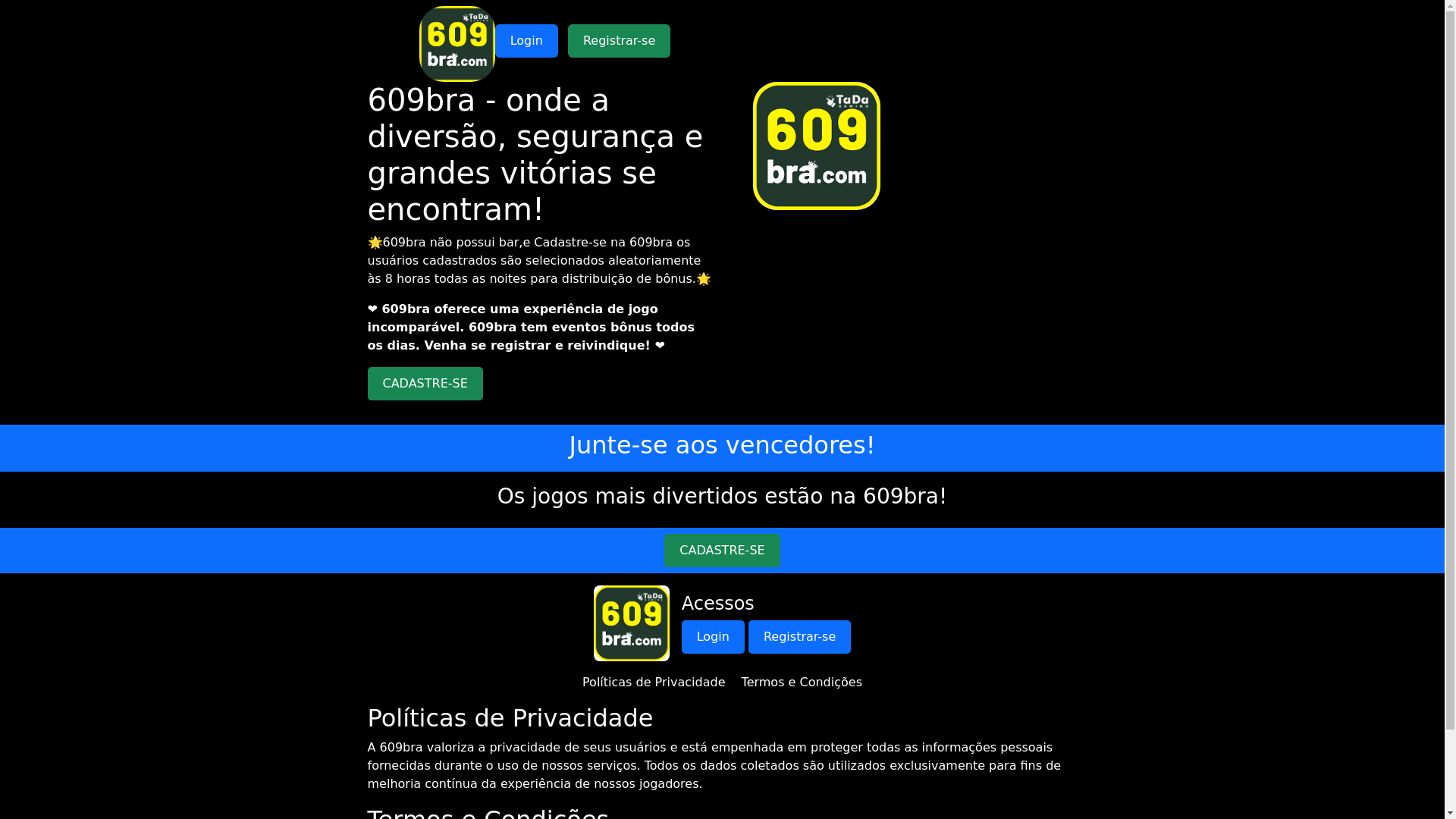 website screenshot of https://609brawin.com/