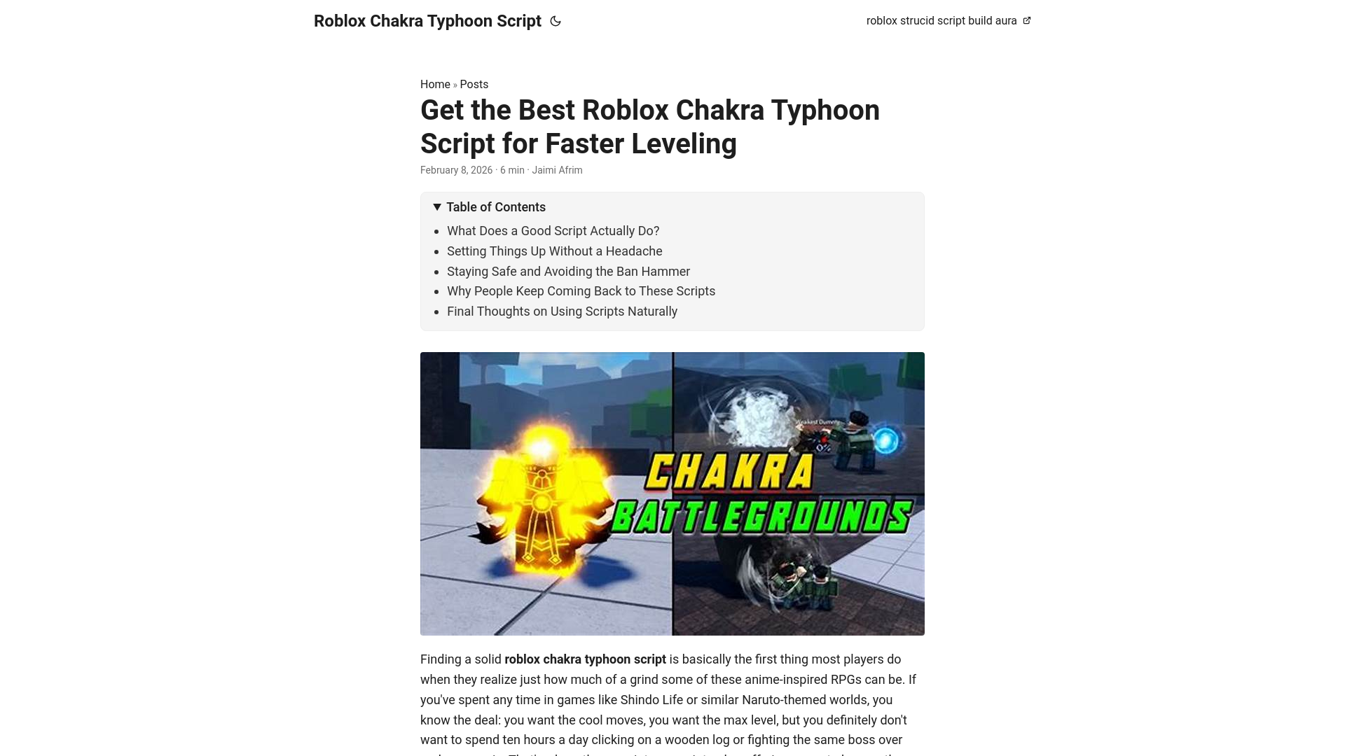 website screenshot of https://robloxchakratyphoonscript.pages.dev/