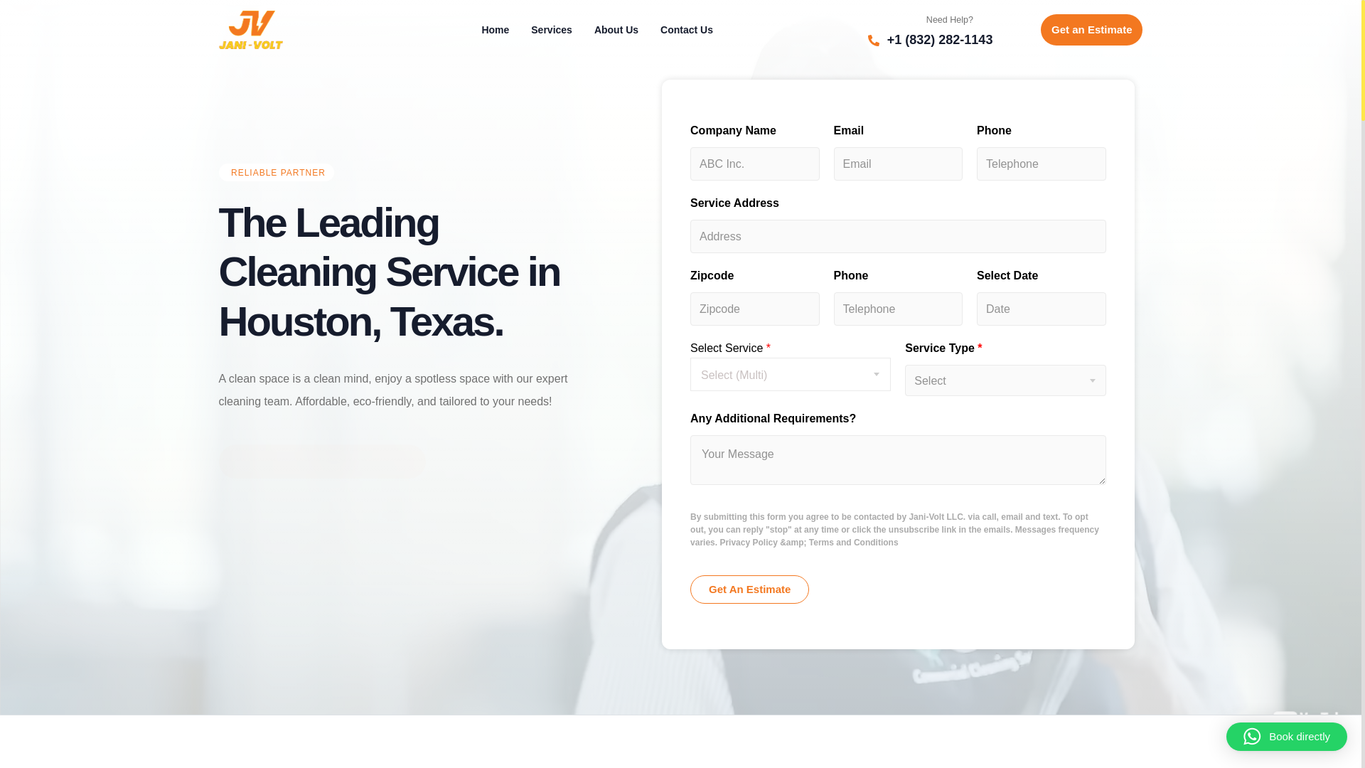 website screenshot of https://thejanivolt.com/