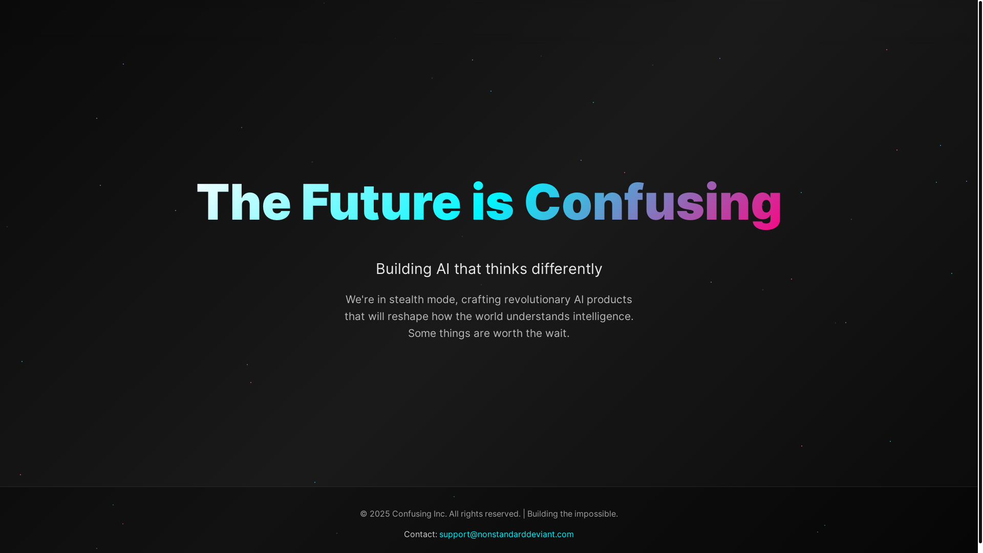 website screenshot of https://nonstandarddeviant-landing.pages.dev/