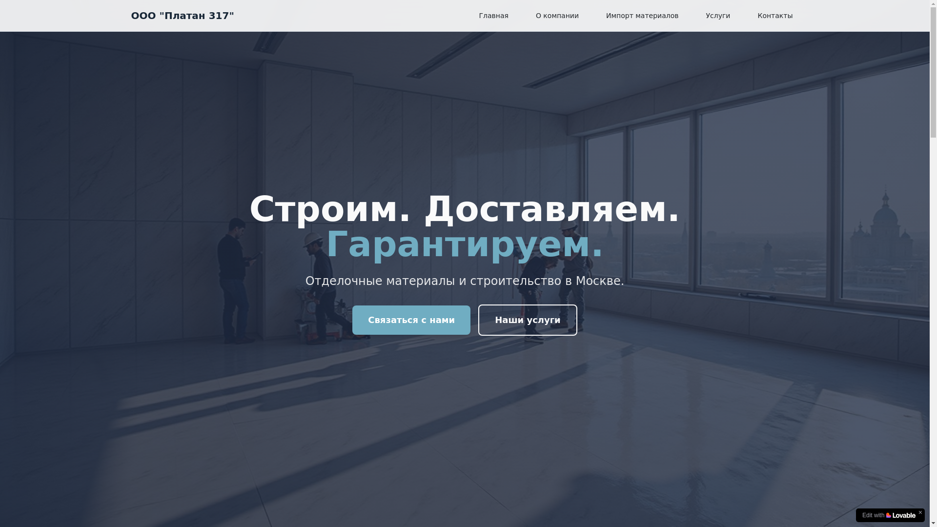 website screenshot of https://platan317.com/