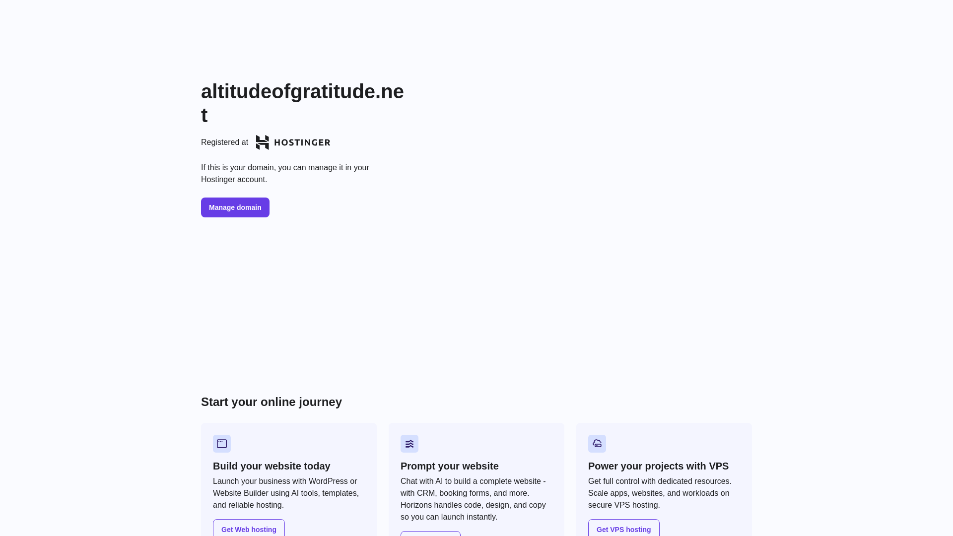 website screenshot of https://altitudeofgratitude.net/