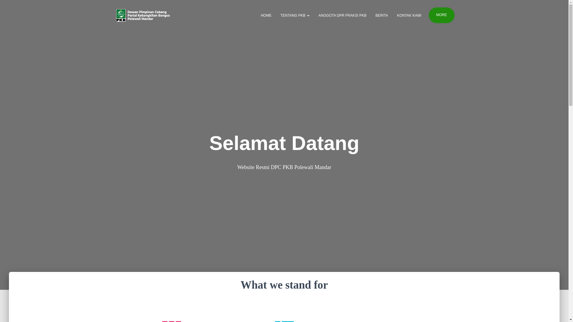 website screenshot of https://pkbpolman.id/