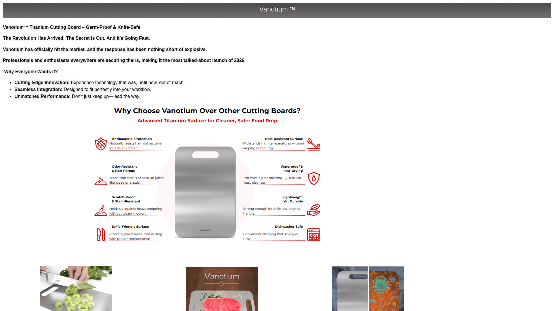 website screenshot of https://vanotium-us.com/