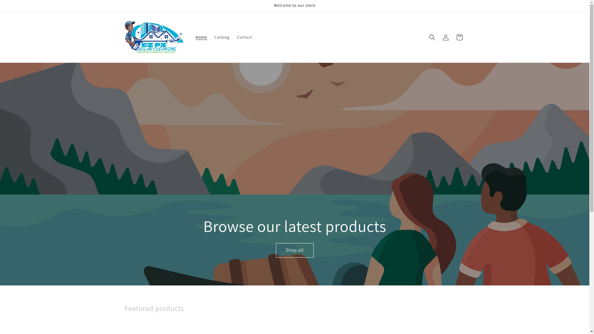 website screenshot of https://ezpzsolarcleaning.com/