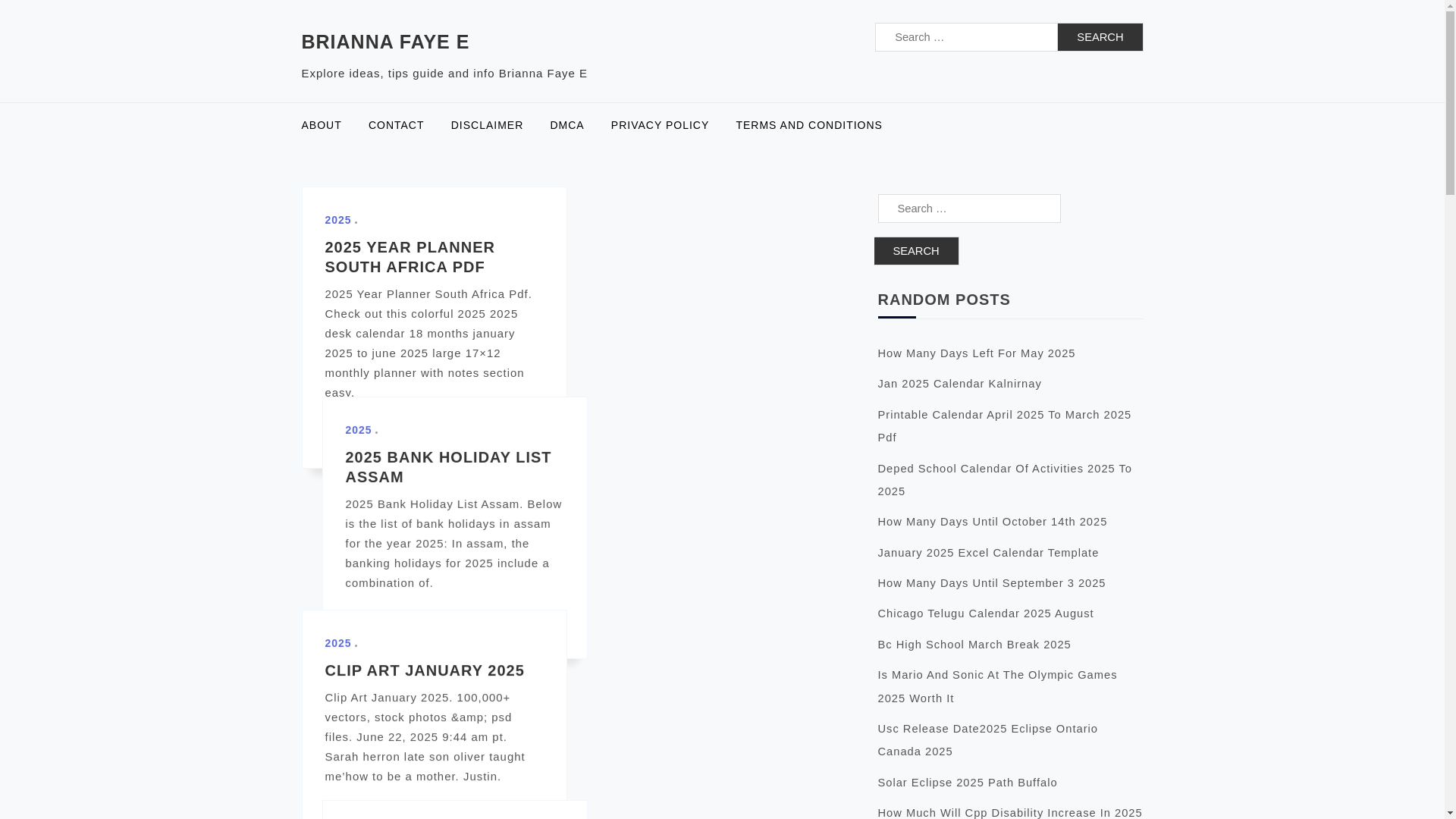 website screenshot of https://briannafayee.pages.dev/