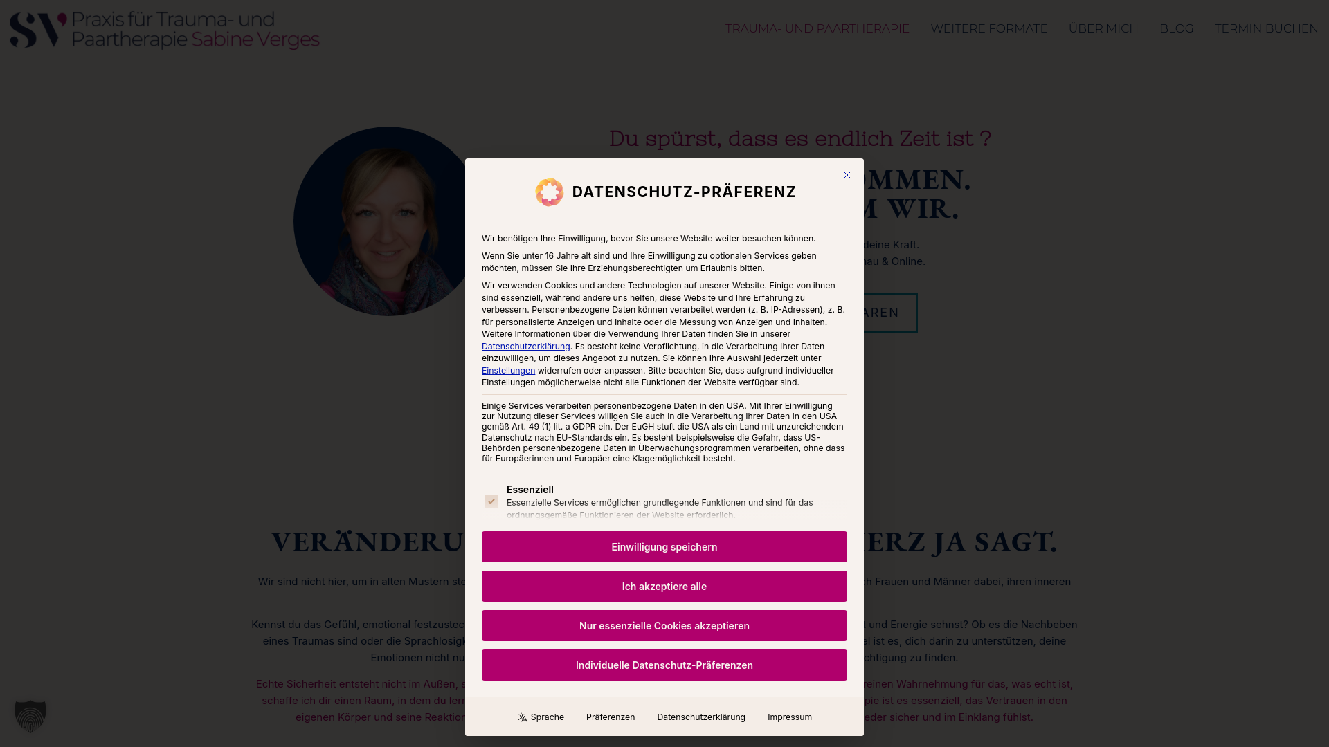 website screenshot of https://familienaufstellung-dachau.de/