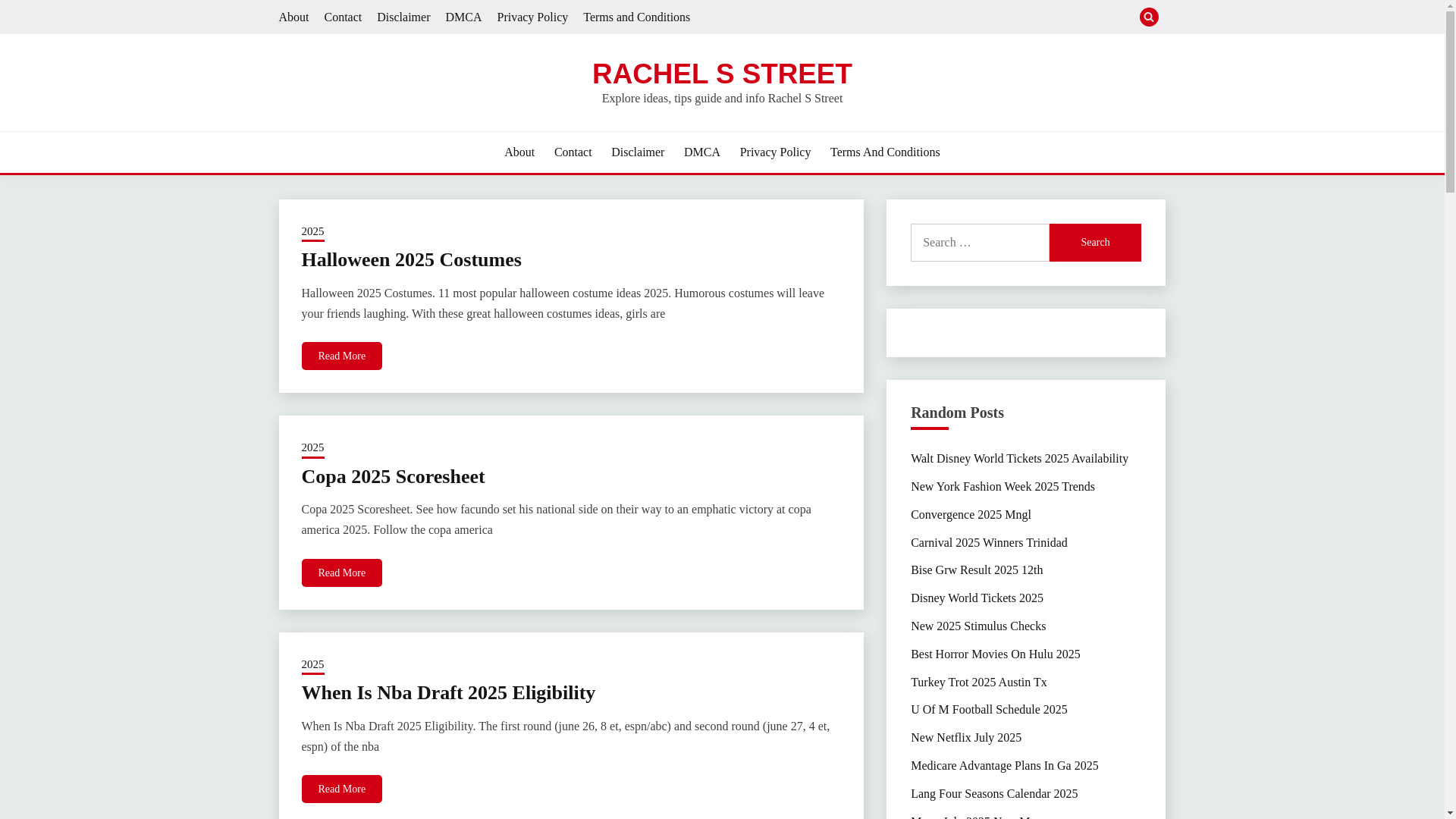 website screenshot of https://rachelsstreet.pages.dev/