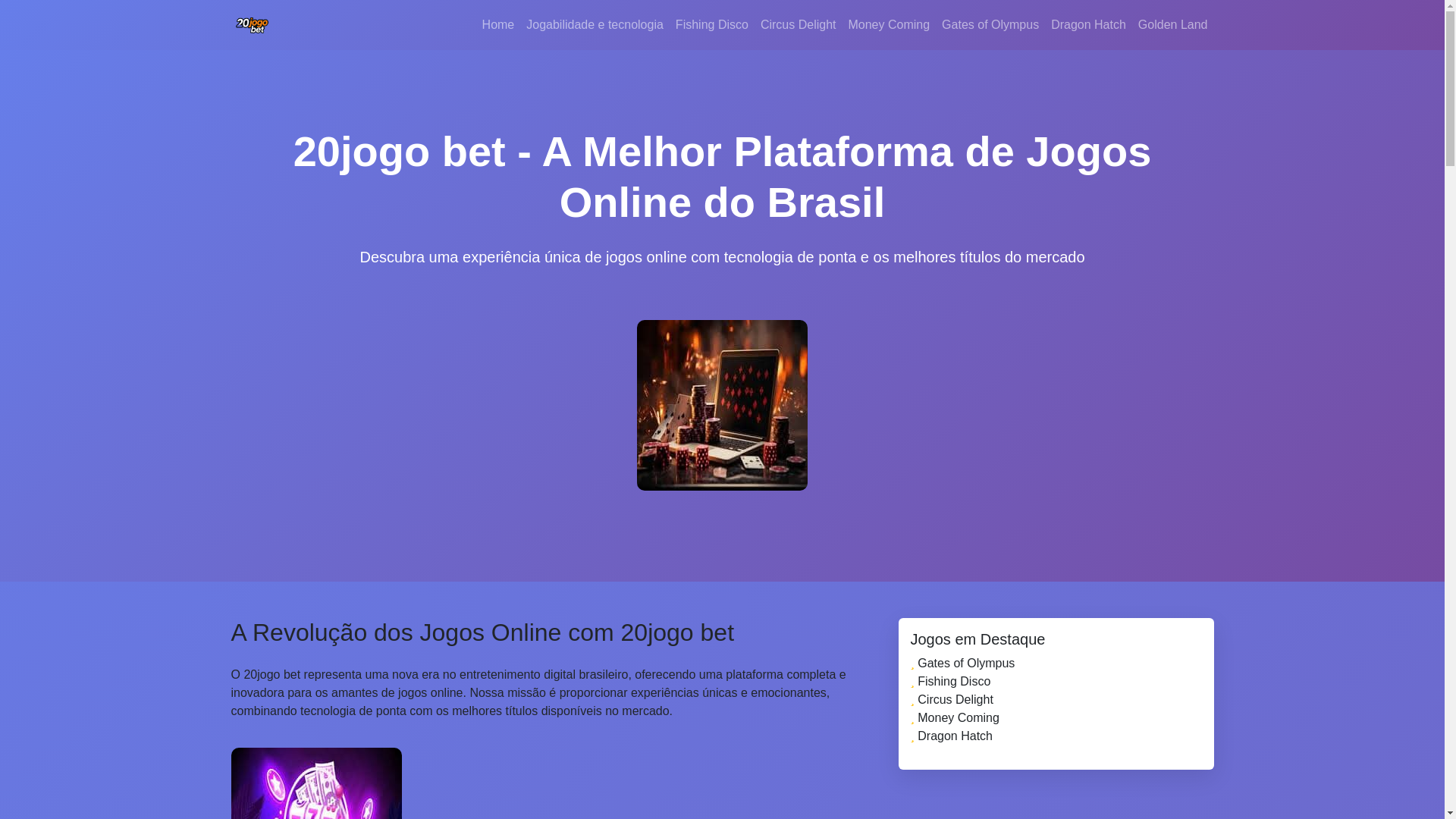 website screenshot of https://20jogobet.net/