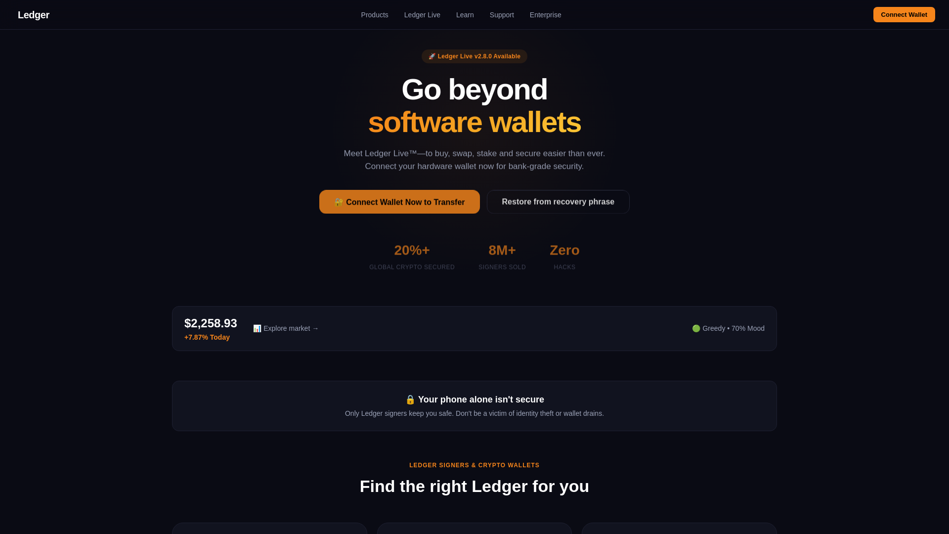 website screenshot of https://ledger-desktop.io/