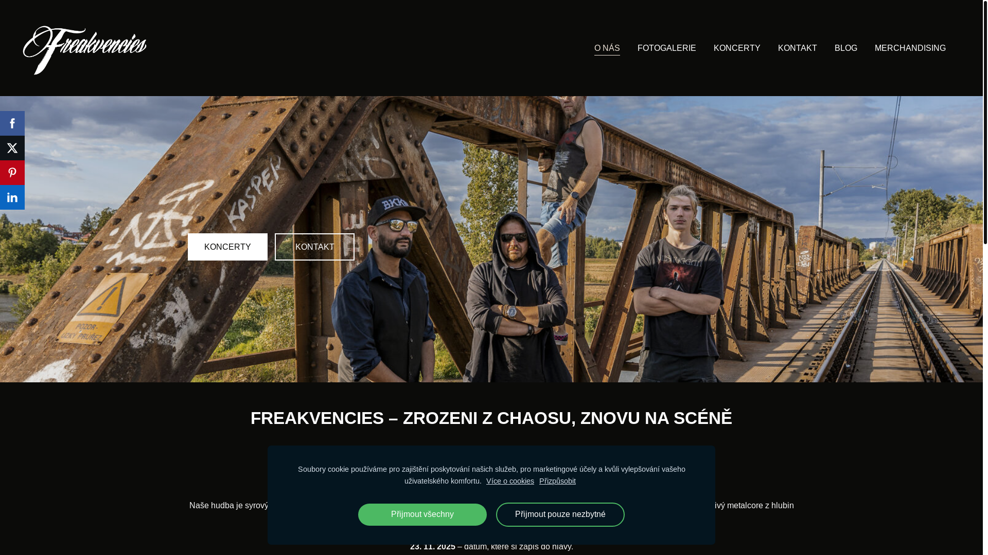 website screenshot of https://freakvencies.com/