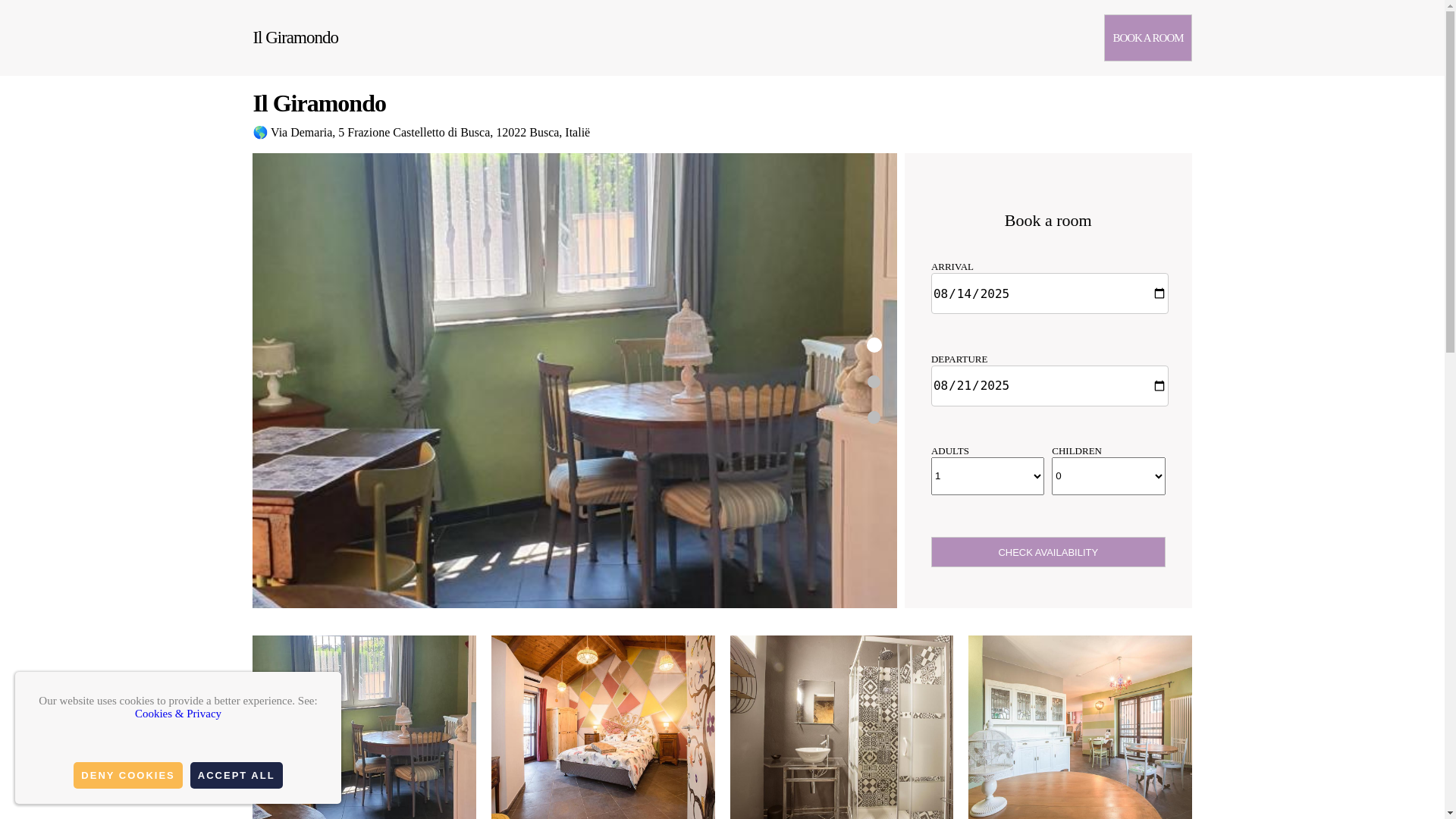 website screenshot of https://il-giramondo-guest-house.com.es/