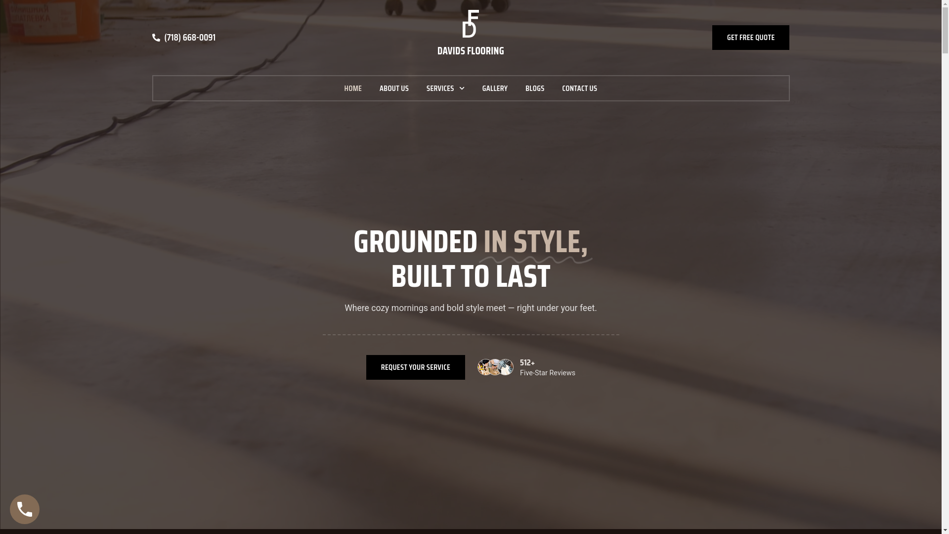 website screenshot of https://davidflooringny.com/