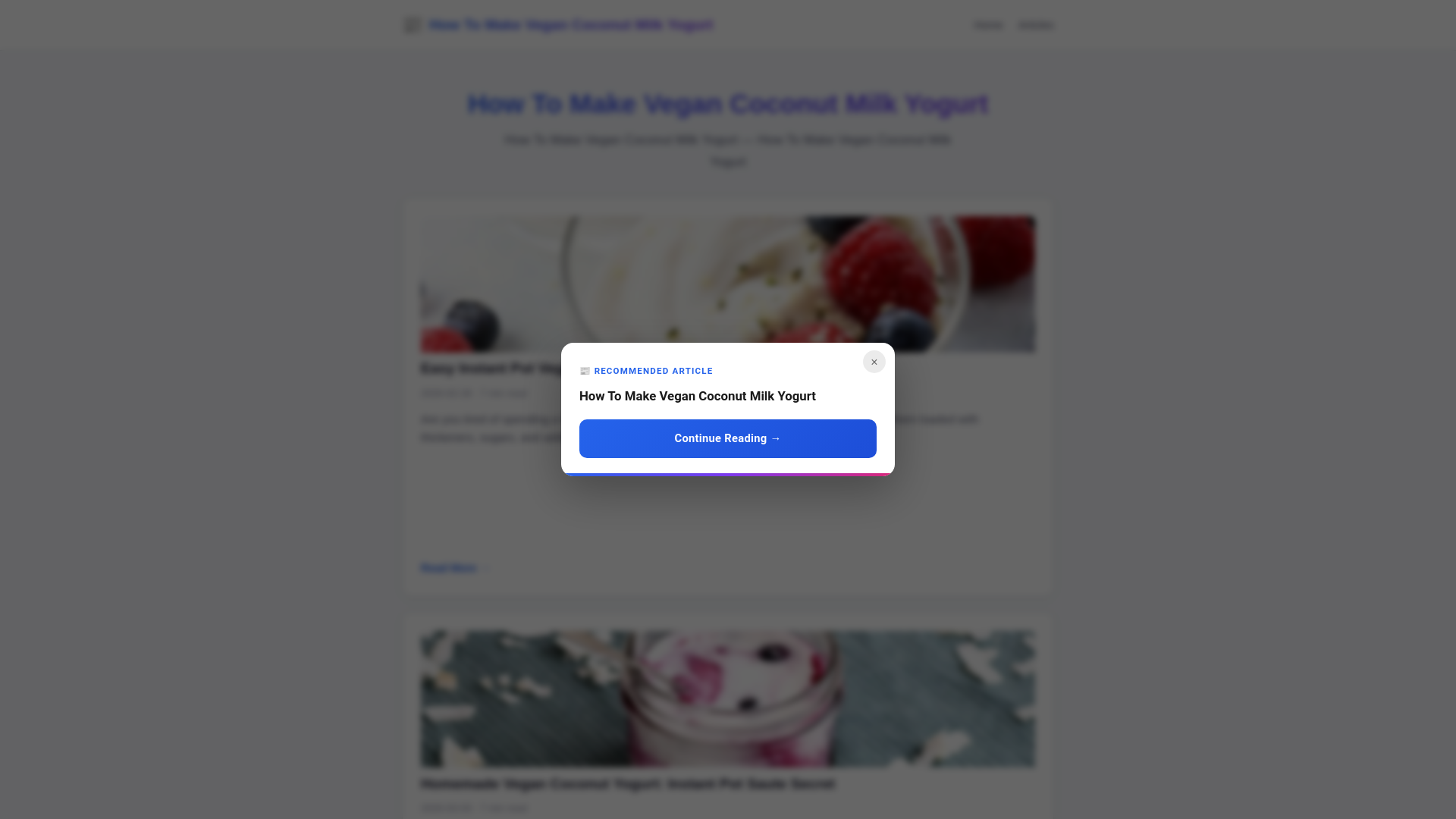 website screenshot of https://how-to-make-vegan-coconut-milk-yogurt.pages.dev/