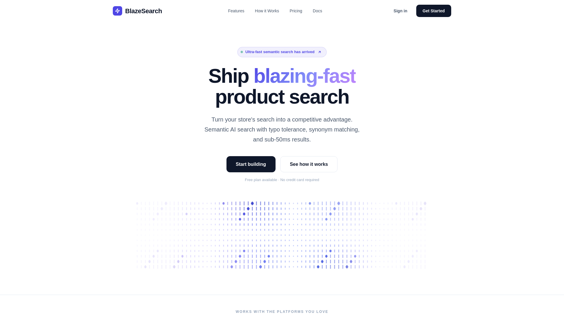 website screenshot of https://blazesearch-www.pages.dev/