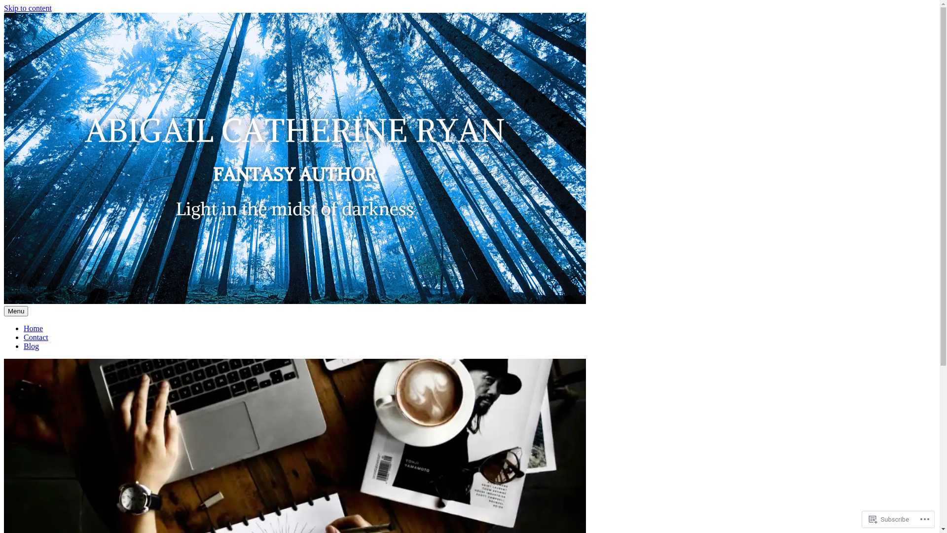 website screenshot of https://abigailcatherineryanauthor.com/