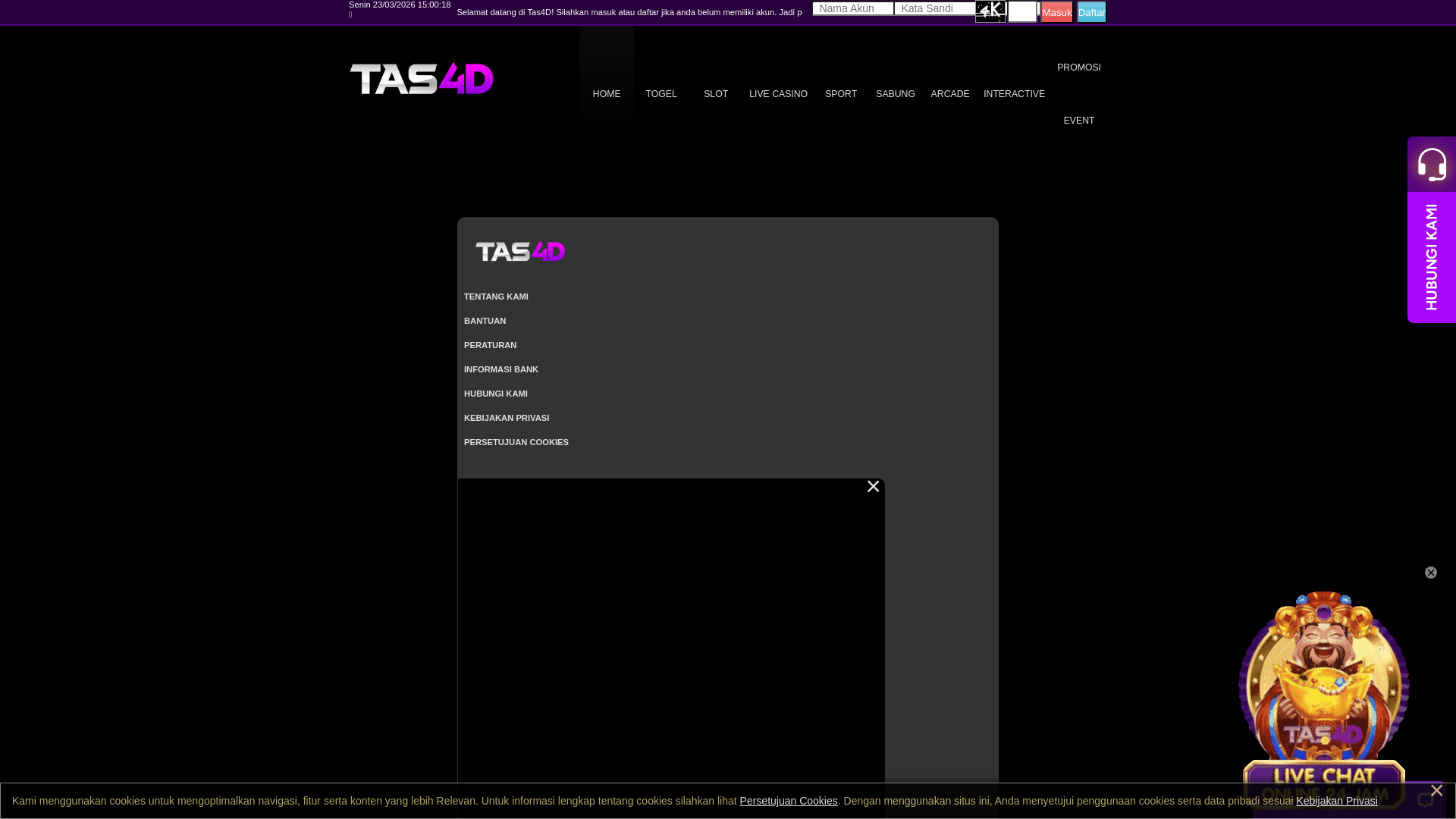 website screenshot of https://tas4dmaniac.com/