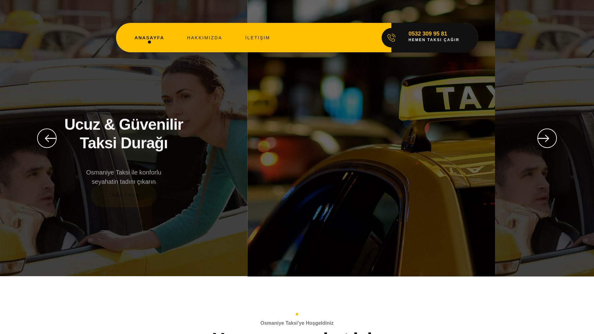 website screenshot of https://osmaniyenobetcitaksi.com/