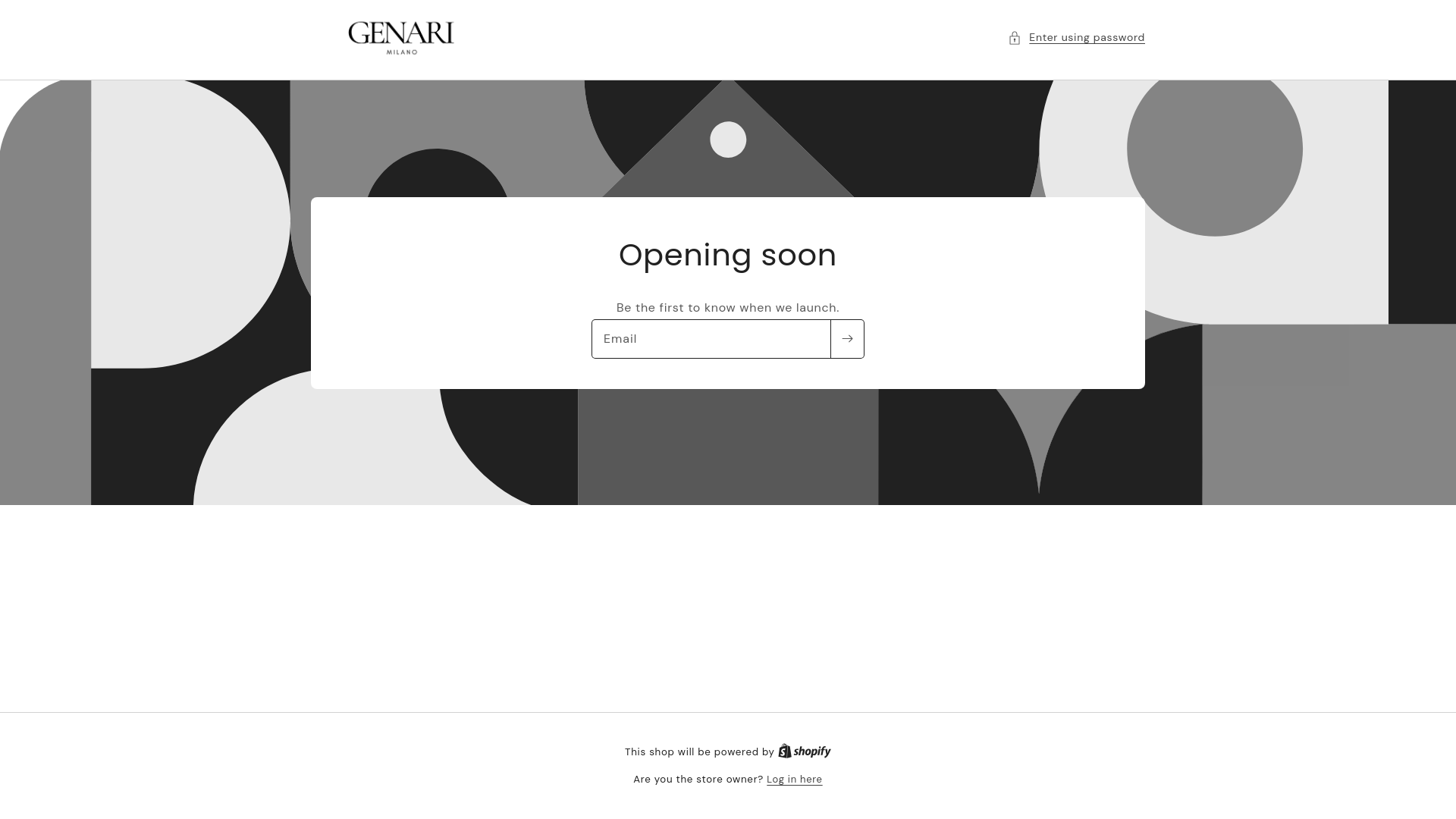 website screenshot of https://genarimilano.com/