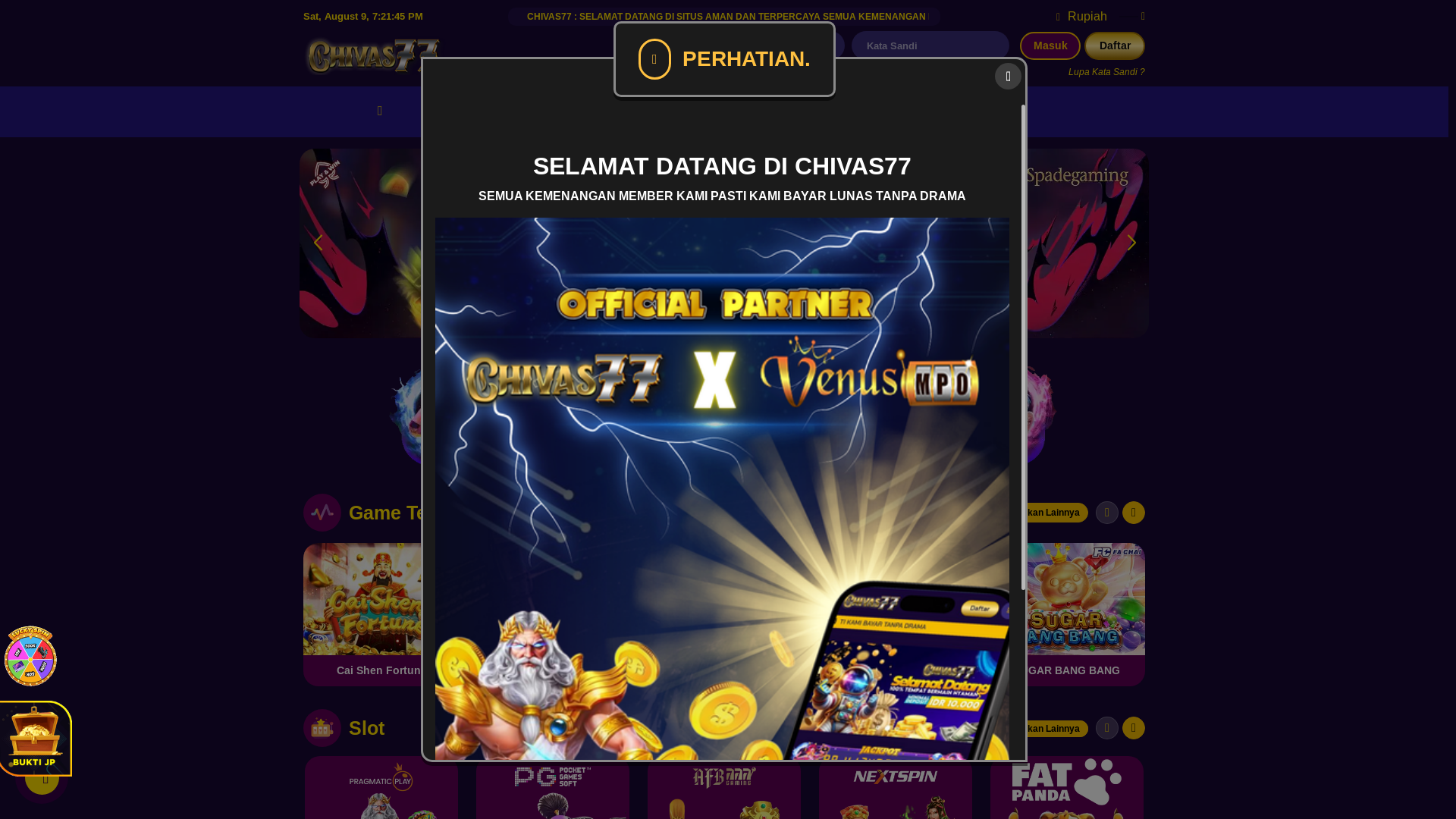 website screenshot of https://chivas77god1.store/